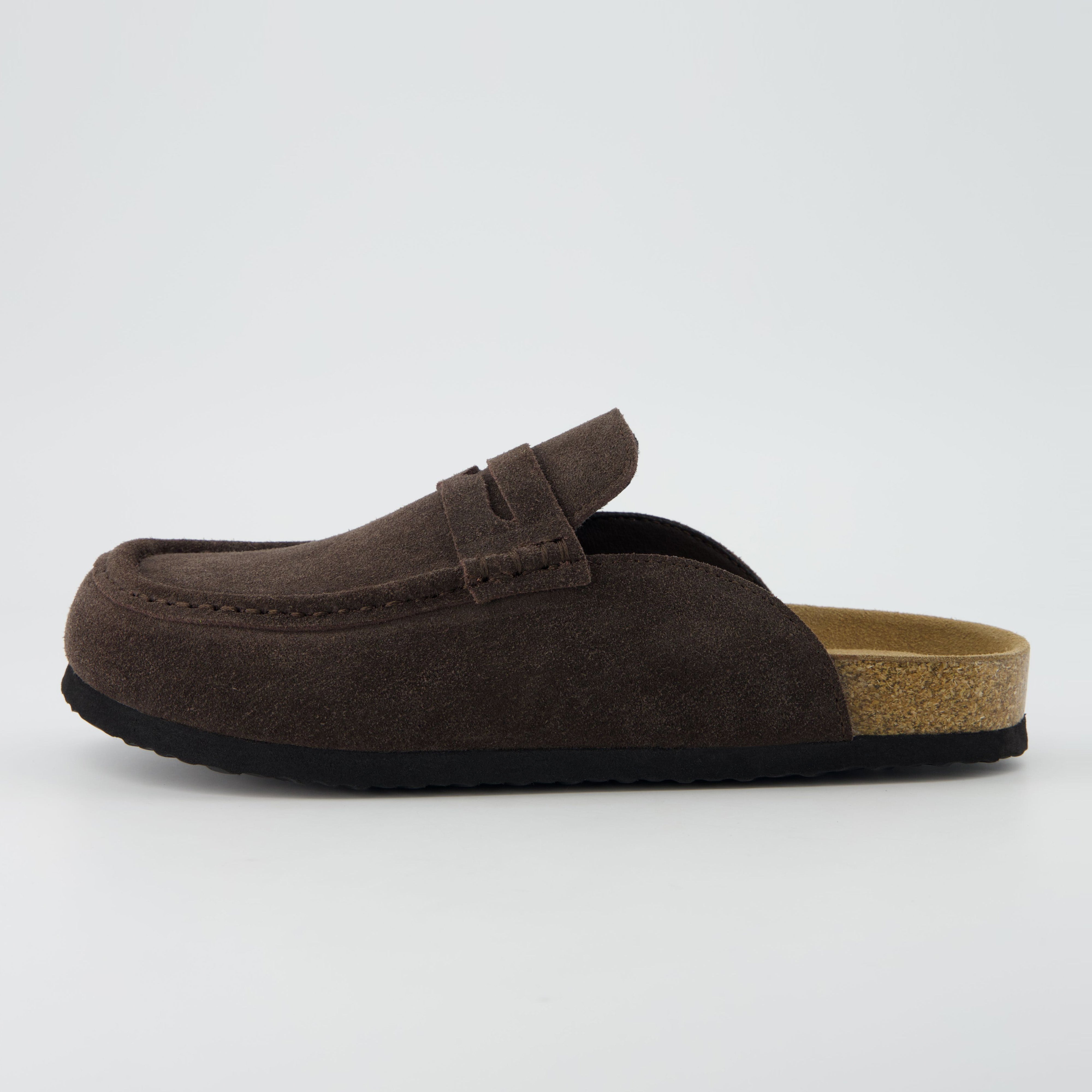 Fondu Leather Clogs Chocolate