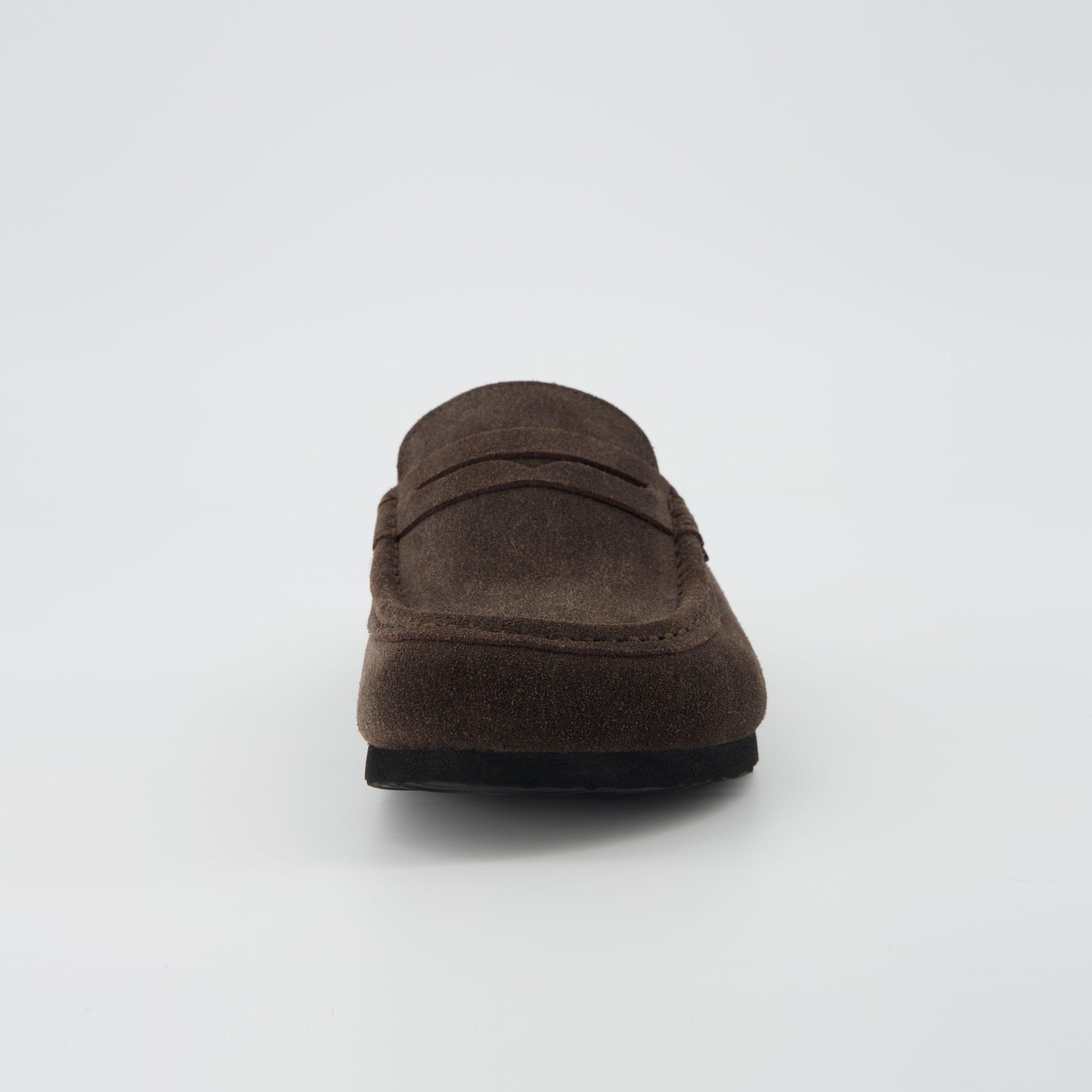 Fondu Leather Clogs Chocolate