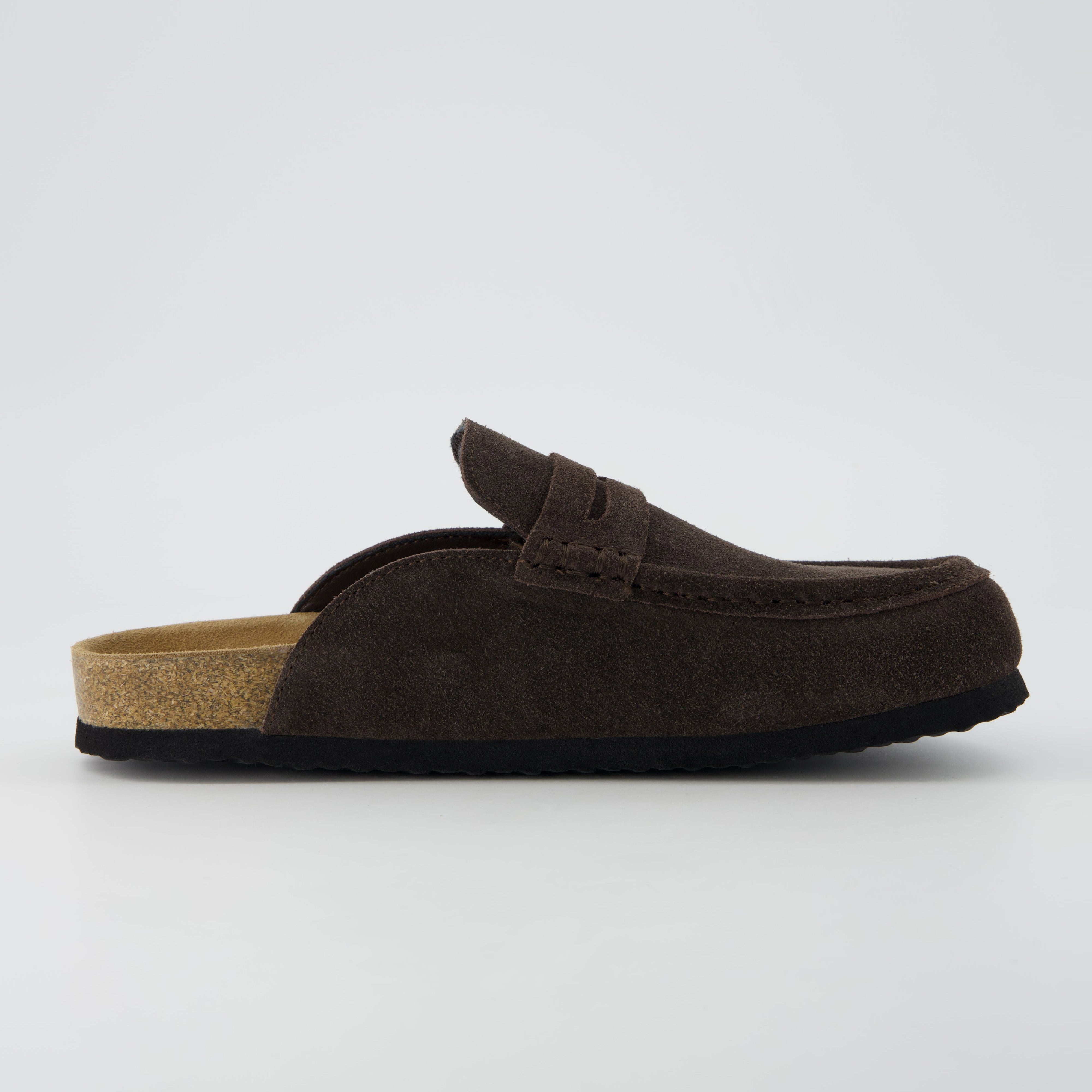 Fondu Leather Clogs Chocolate