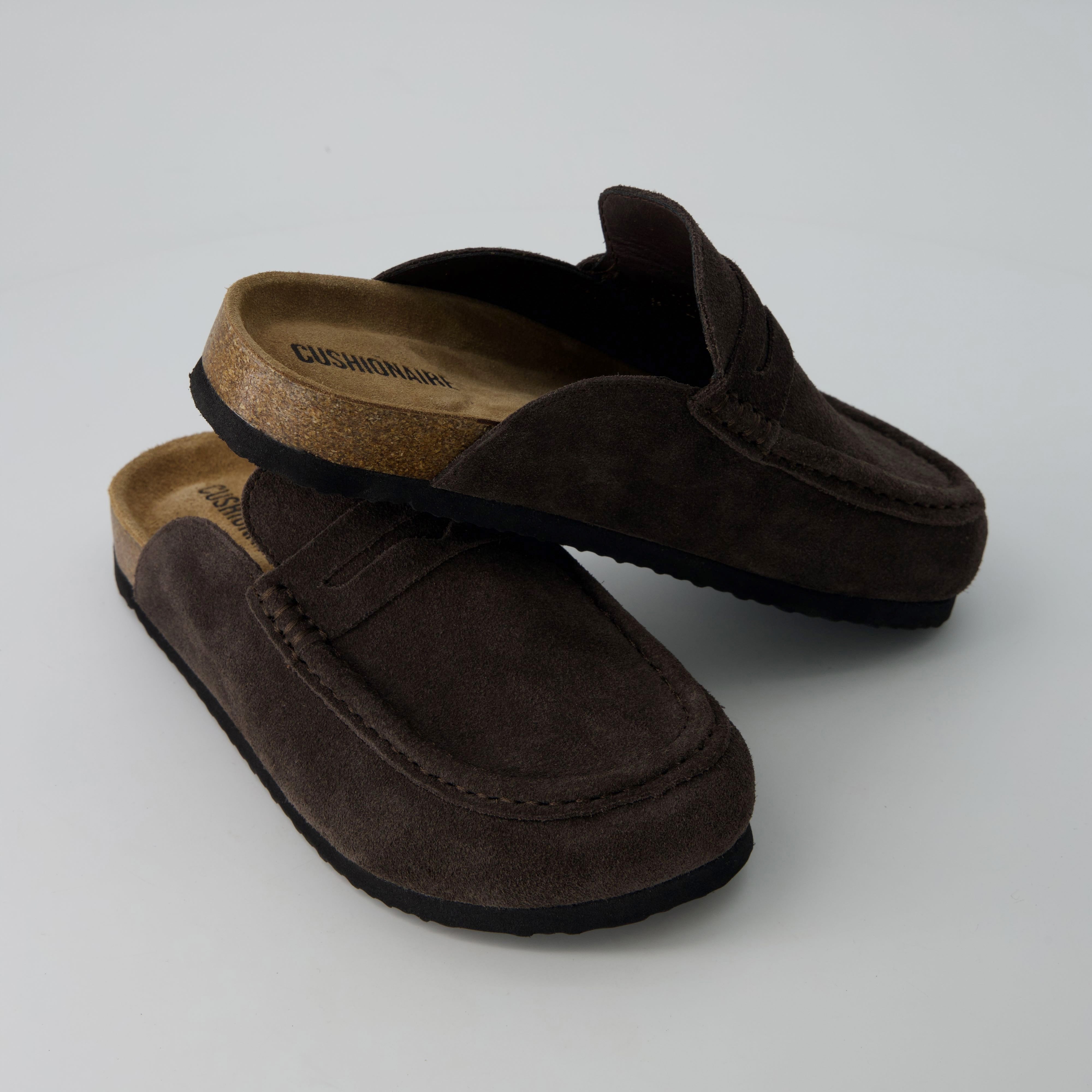 Fondu Leather Clogs Chocolate