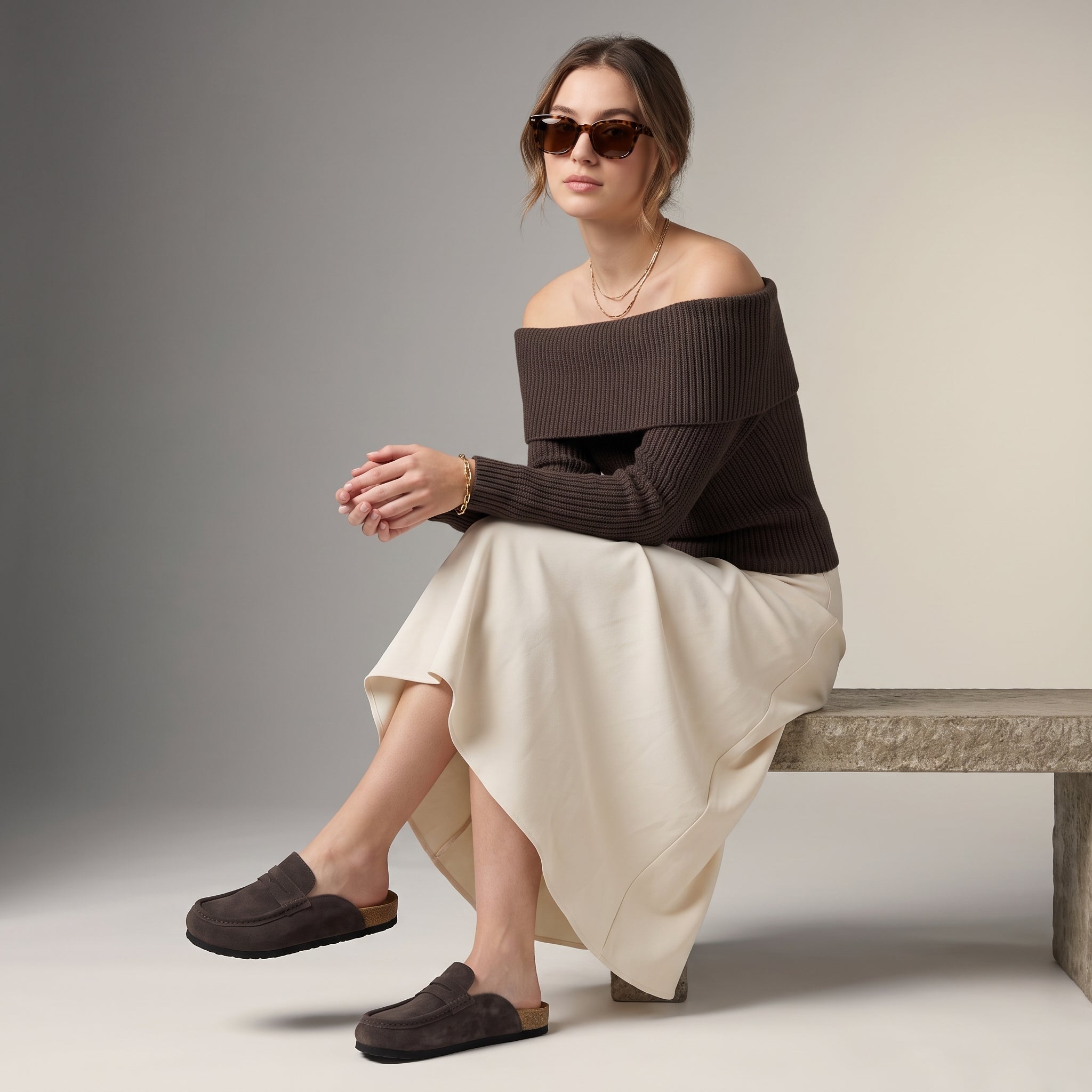 Fondu Leather Clogs