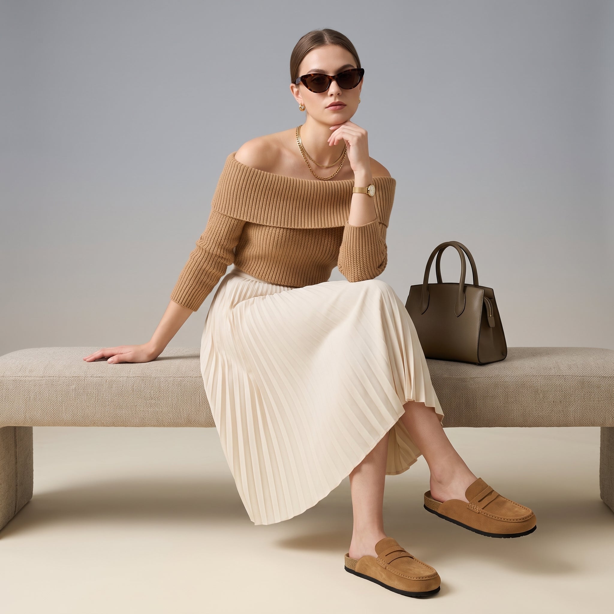 Fondu Leather Clogs