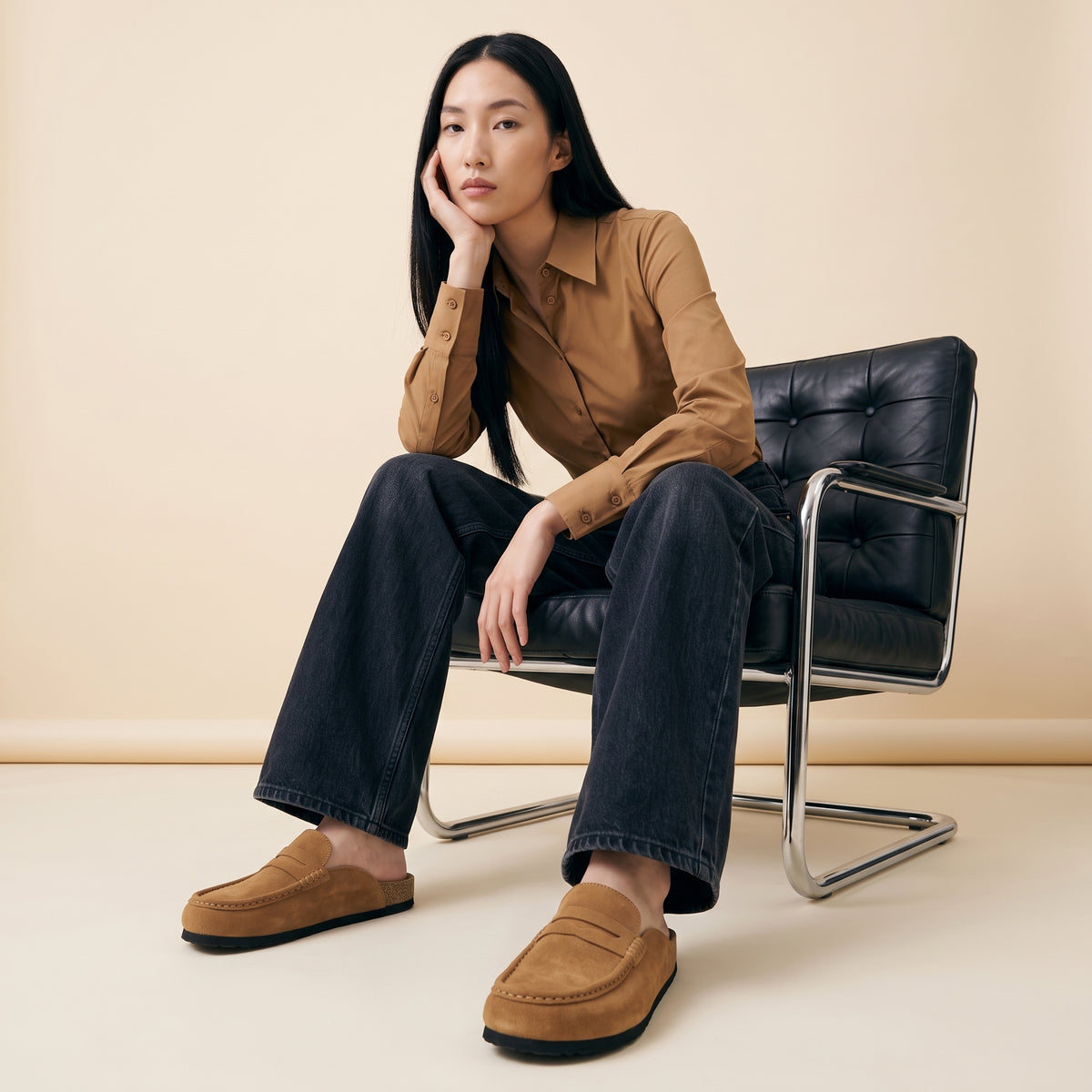 Fondu Leather Clogs