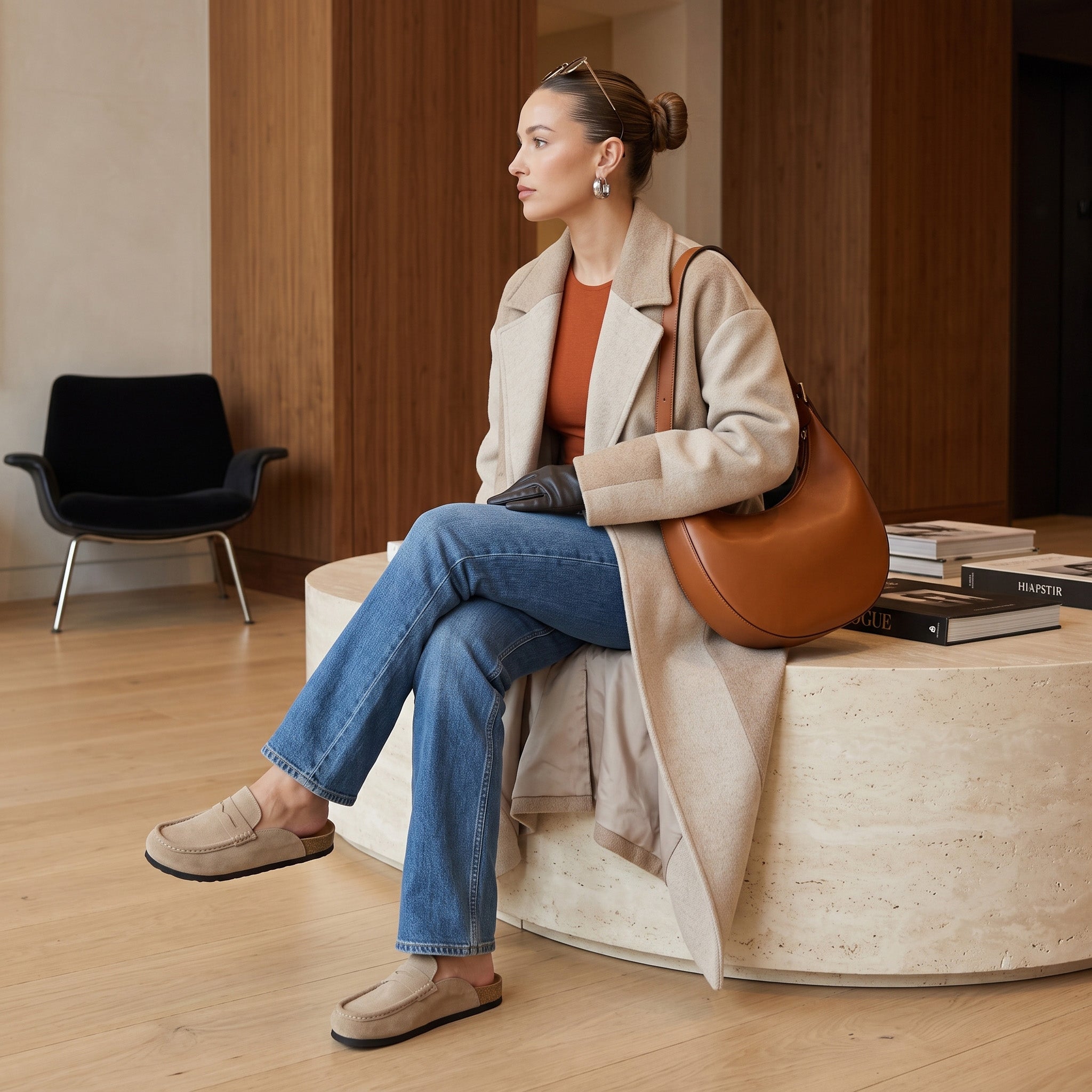 Fondu Leather Clogs