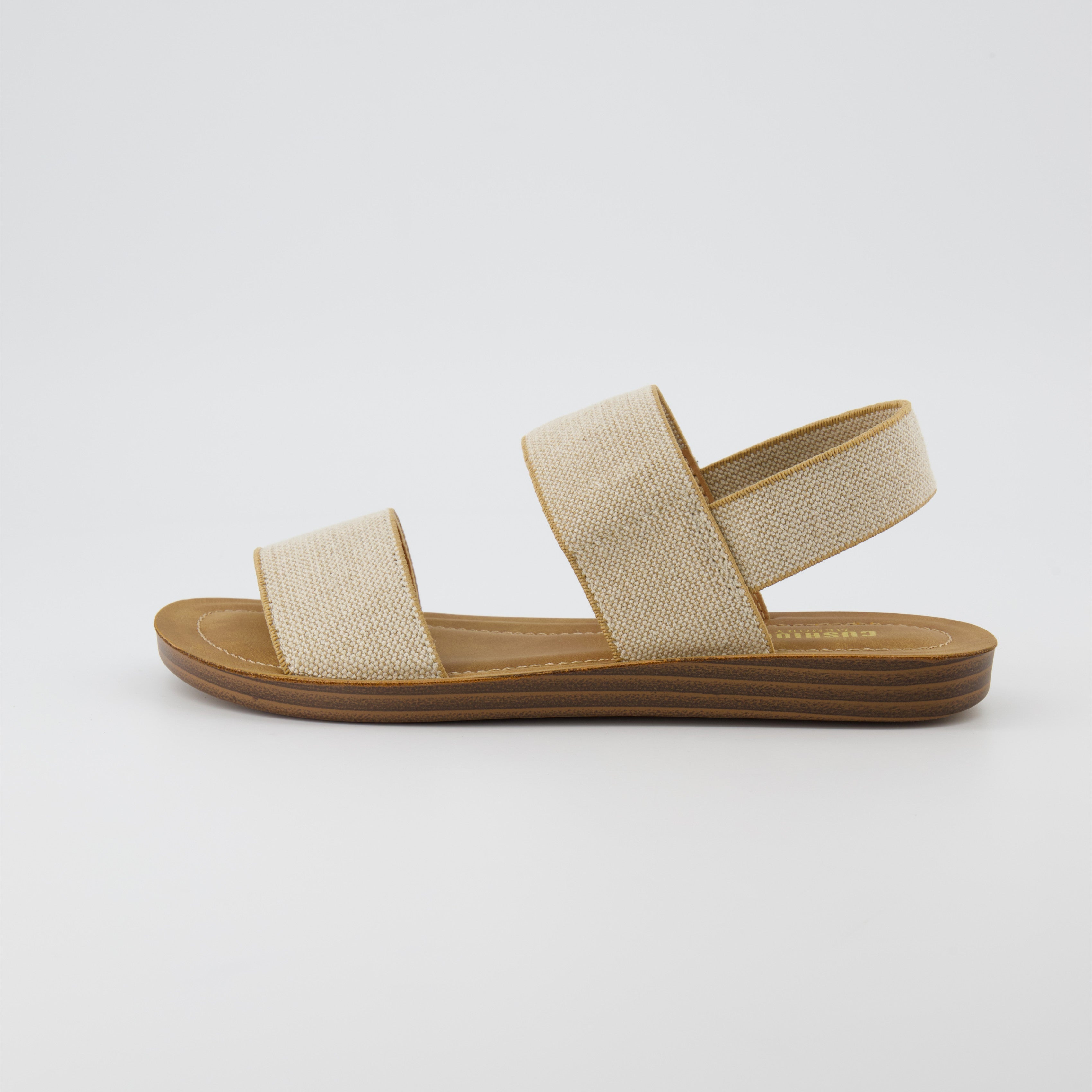 Gabi Stretch Linen Sandal Natural
