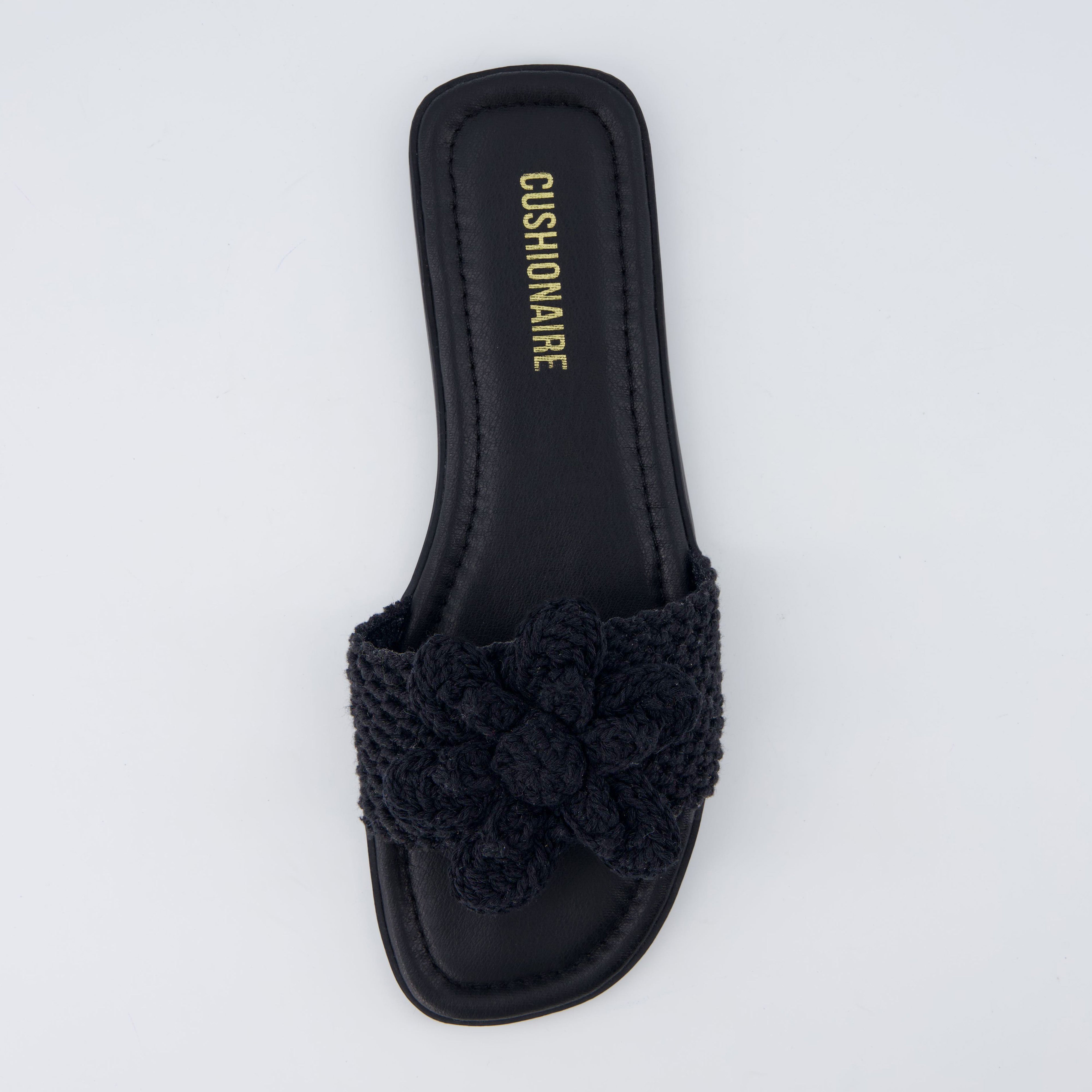 Gemma Knit Slides Black