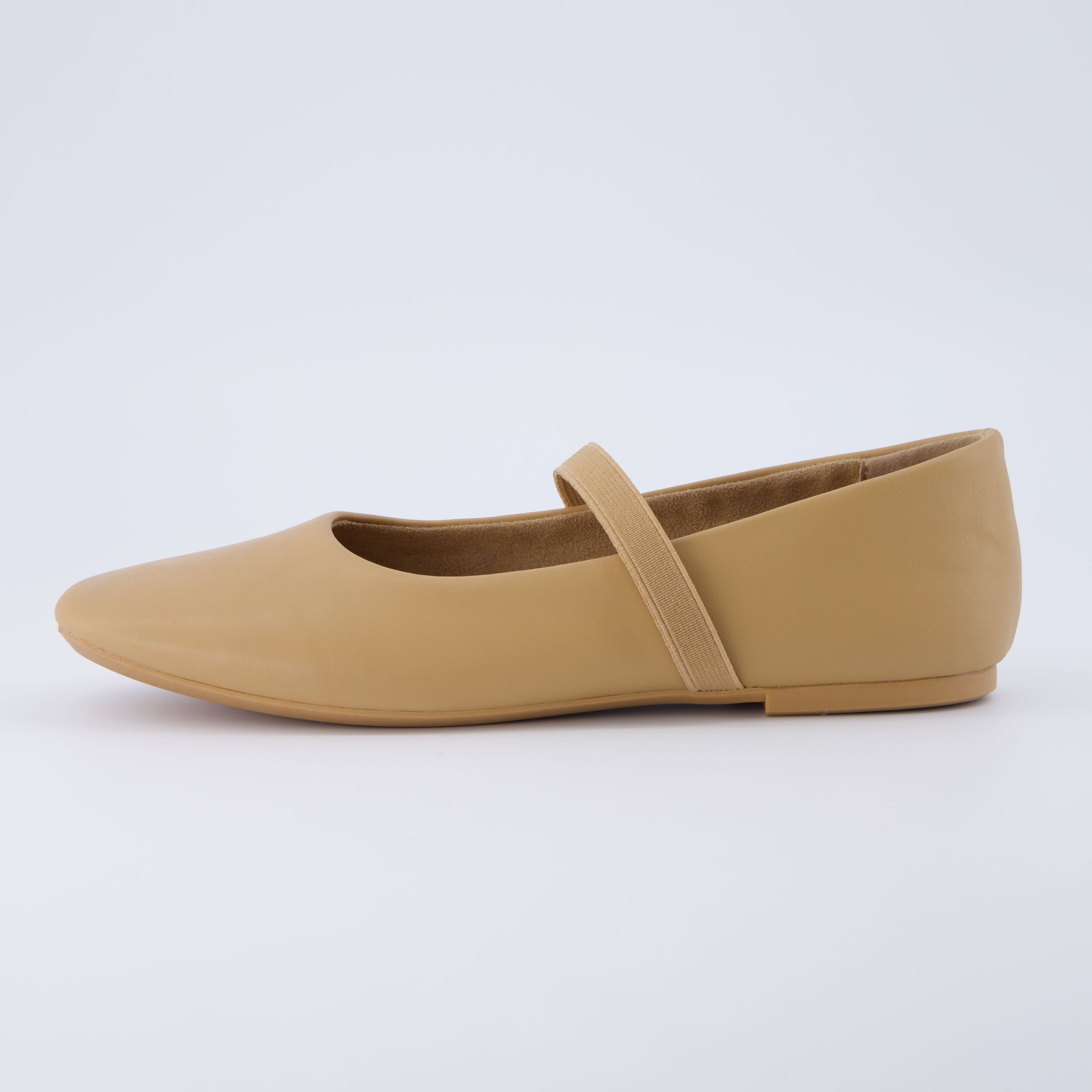 Gigi Mary Jane Flat Tan
