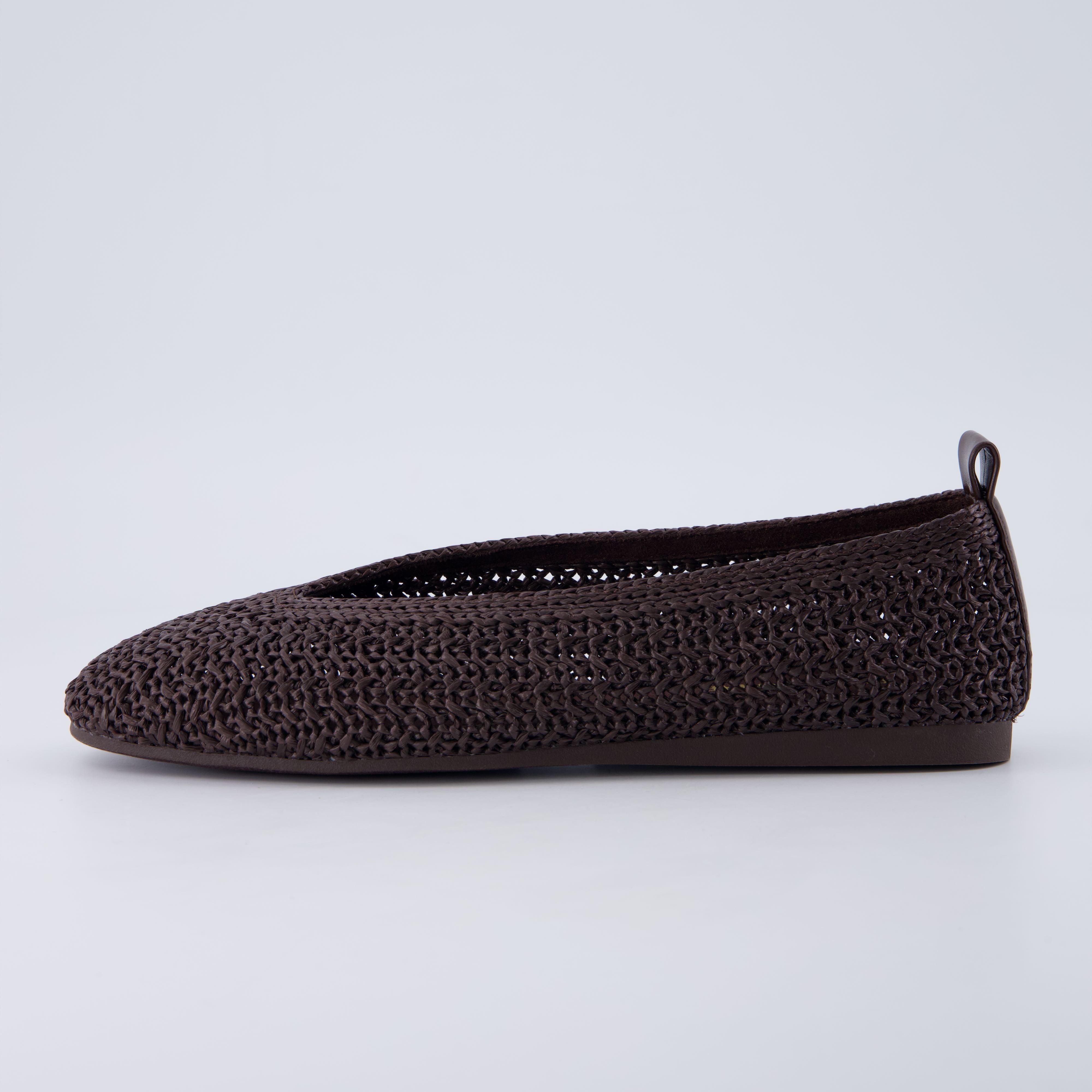 Gilt Woven Ballet Flats