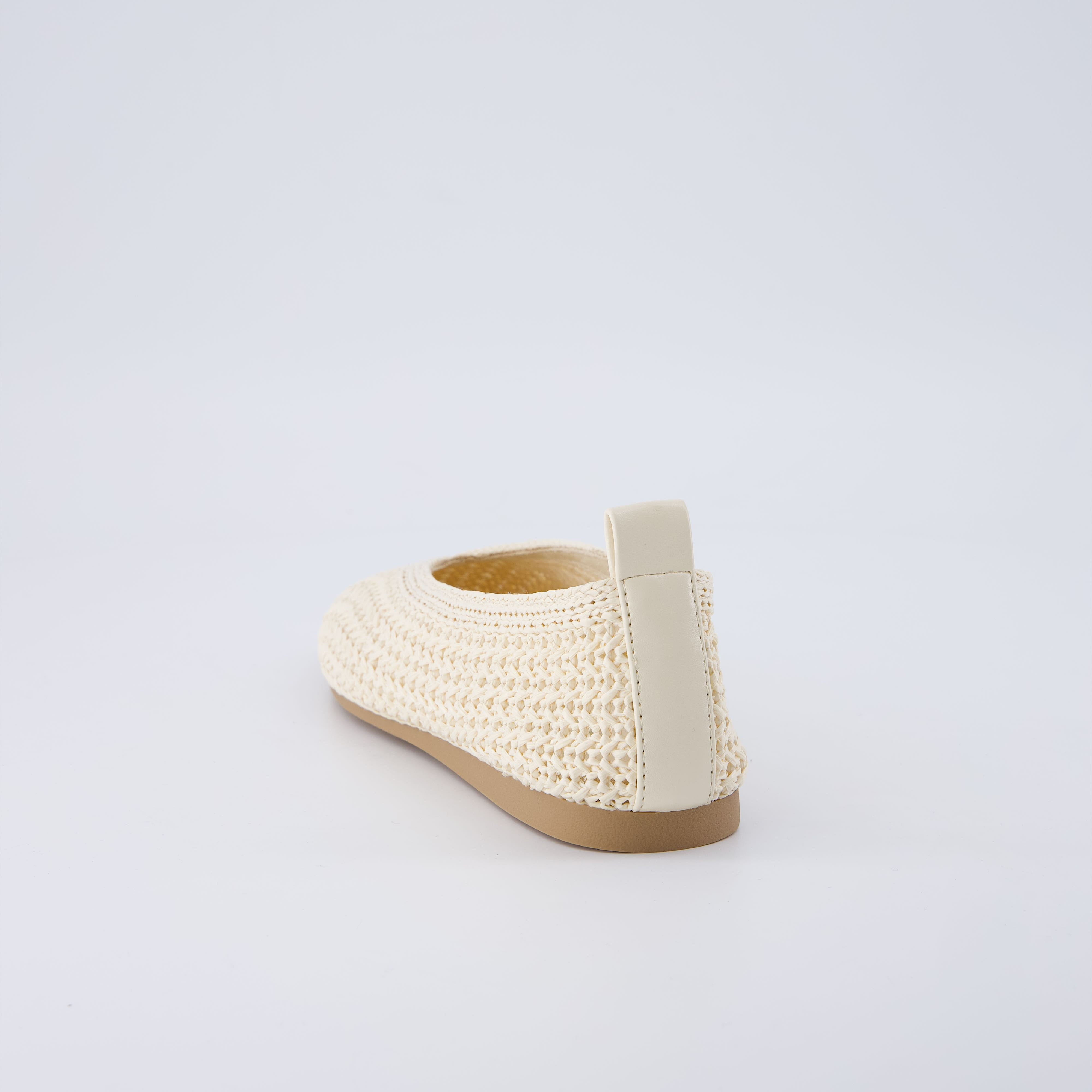 Gilt Woven Ballet Flats
