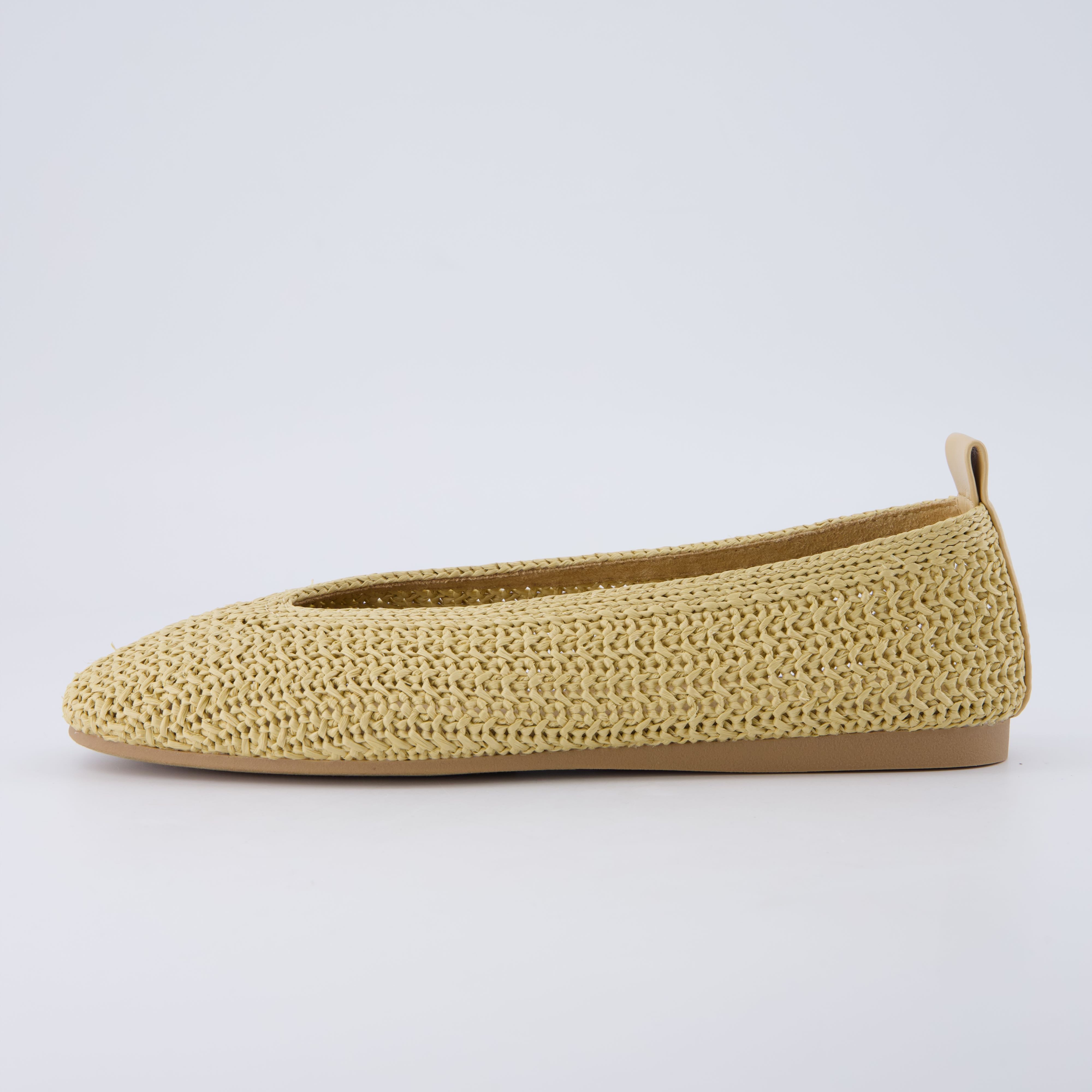 Gilt Woven Ballet Flats