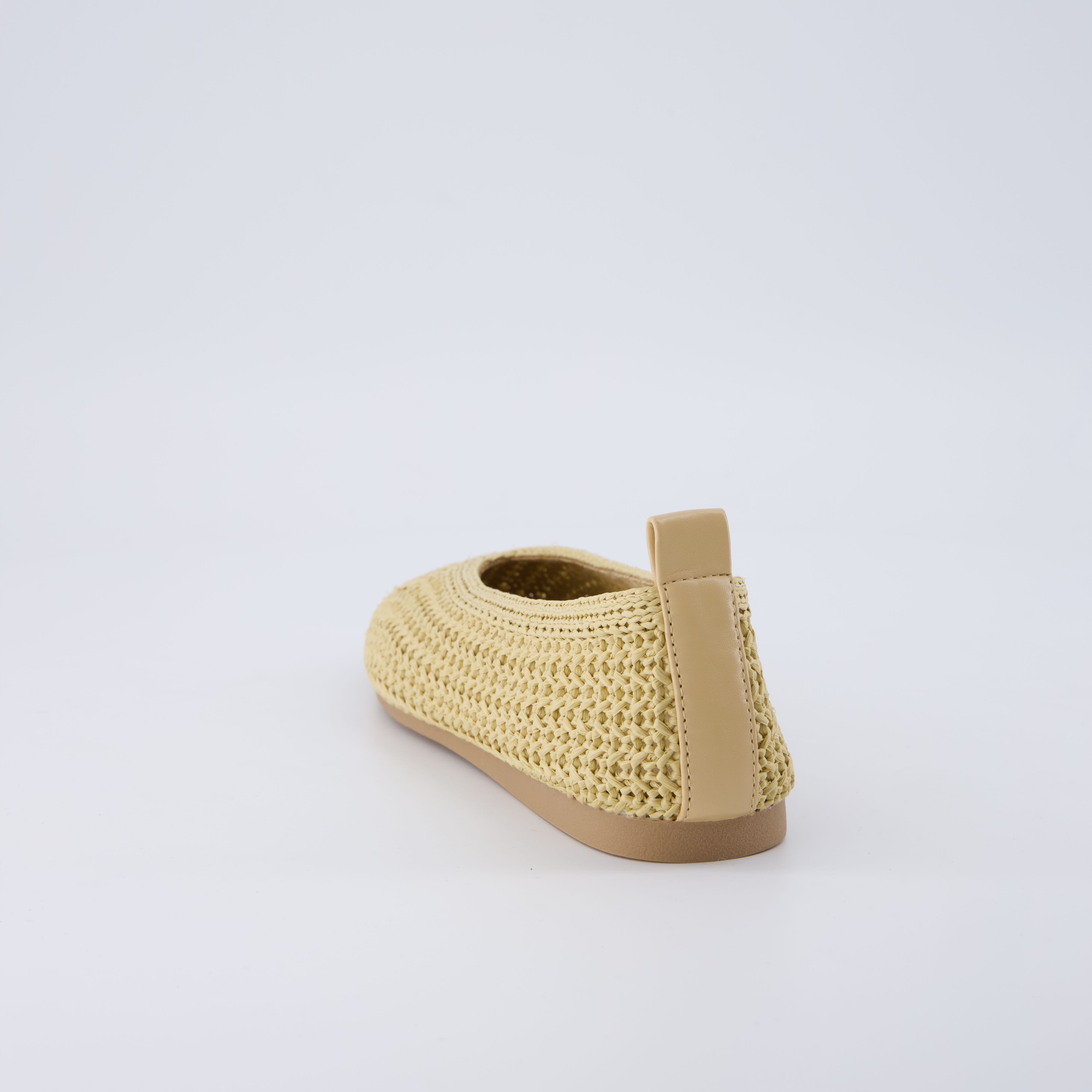 Gilt Woven Ballet Flats