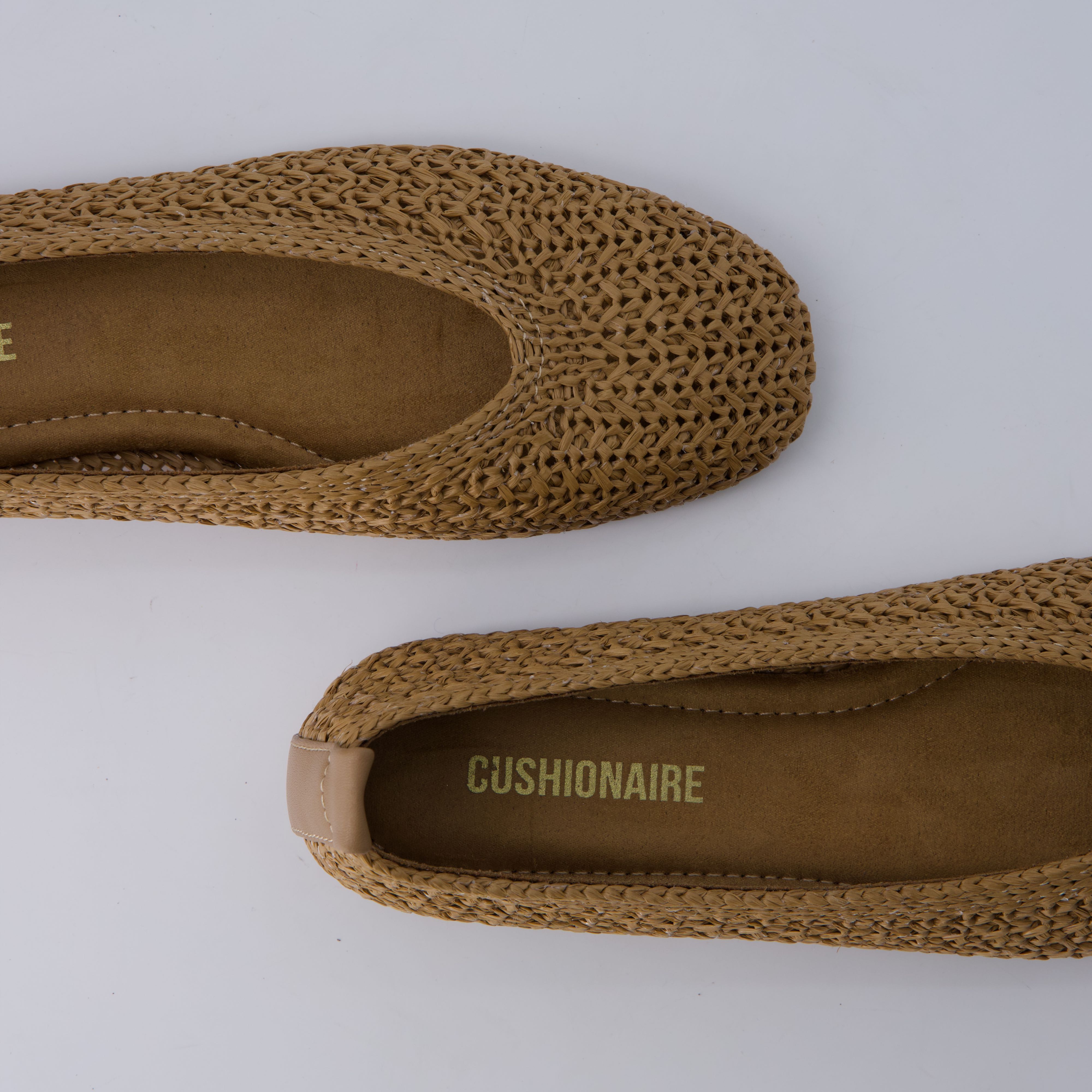 Gilt Woven Ballet Flats