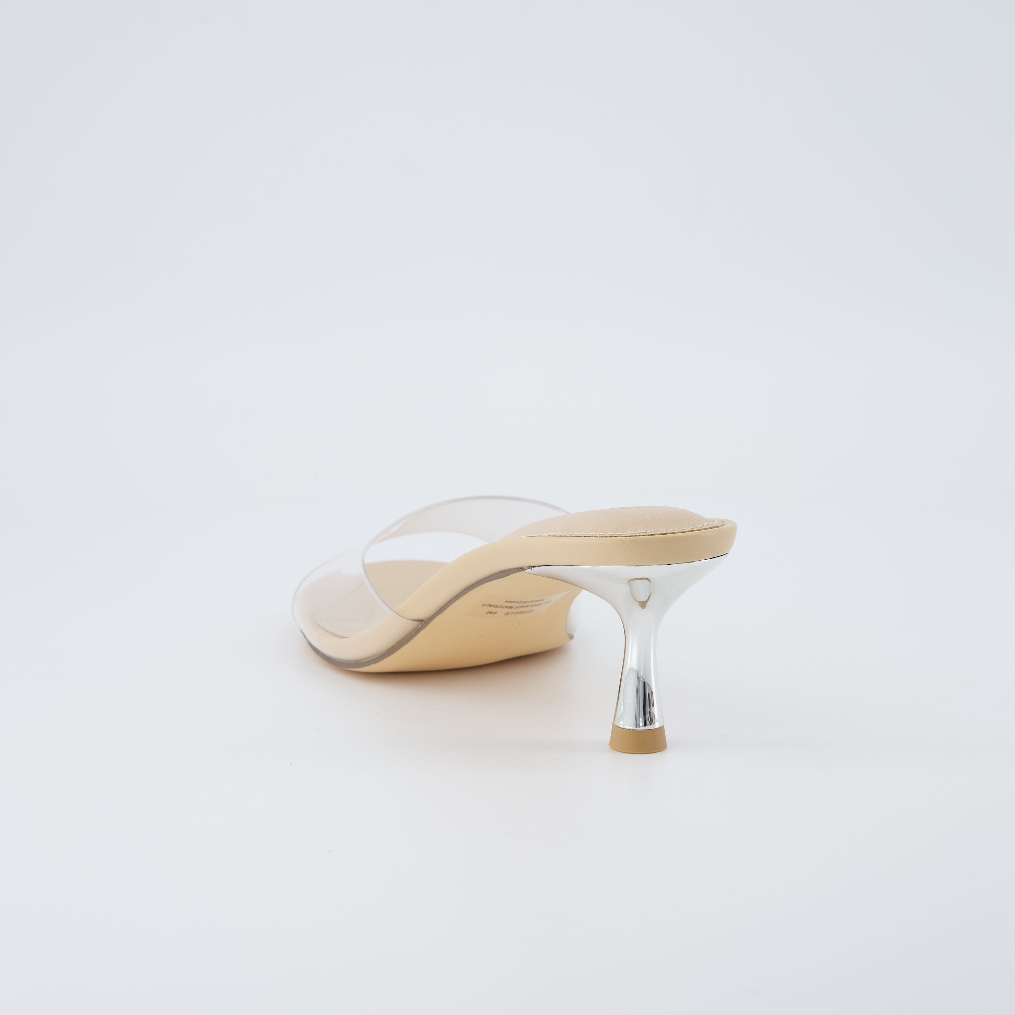 Giselle Kitten Heel Sandals Clear