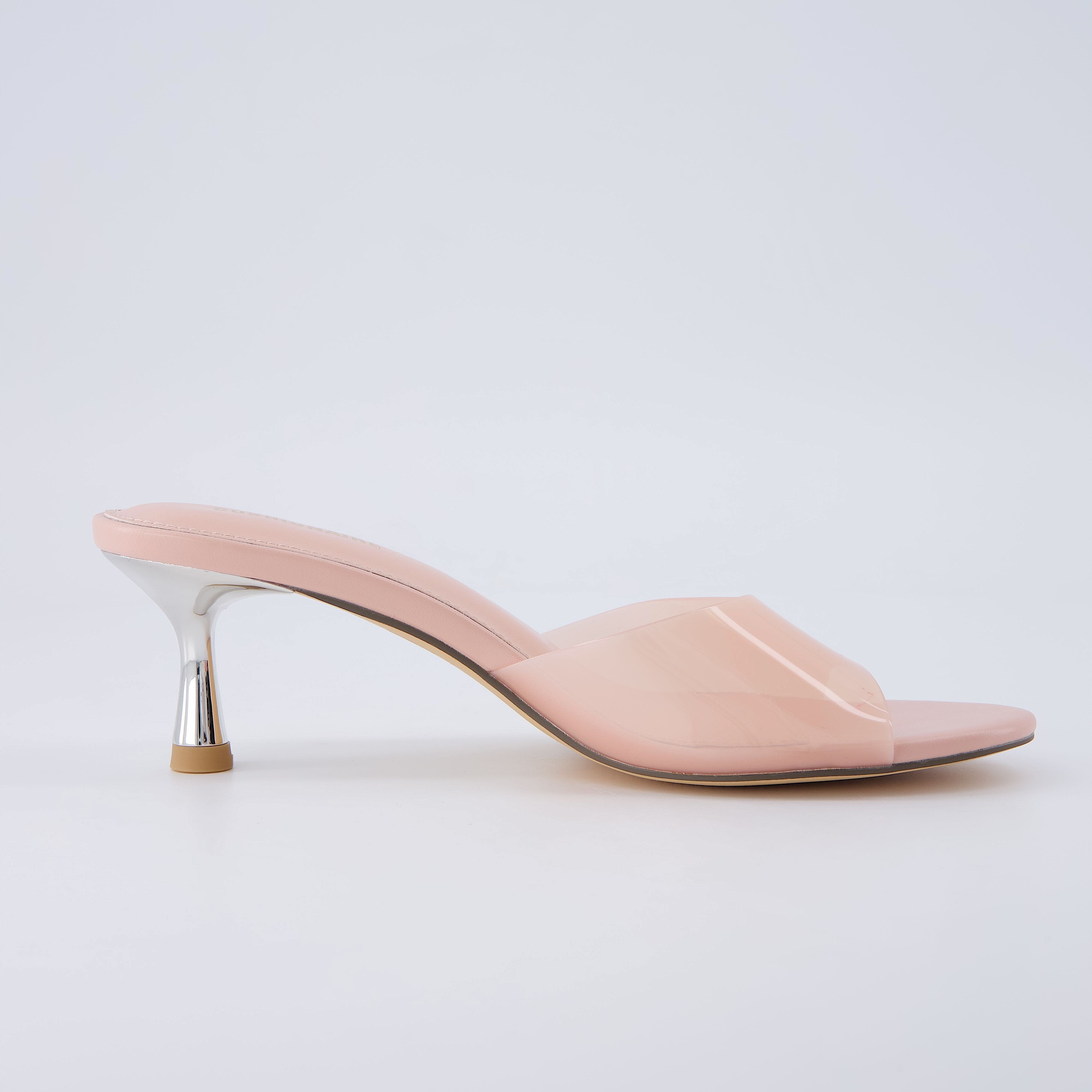 Giselle Kitten Heel Sandals Blush