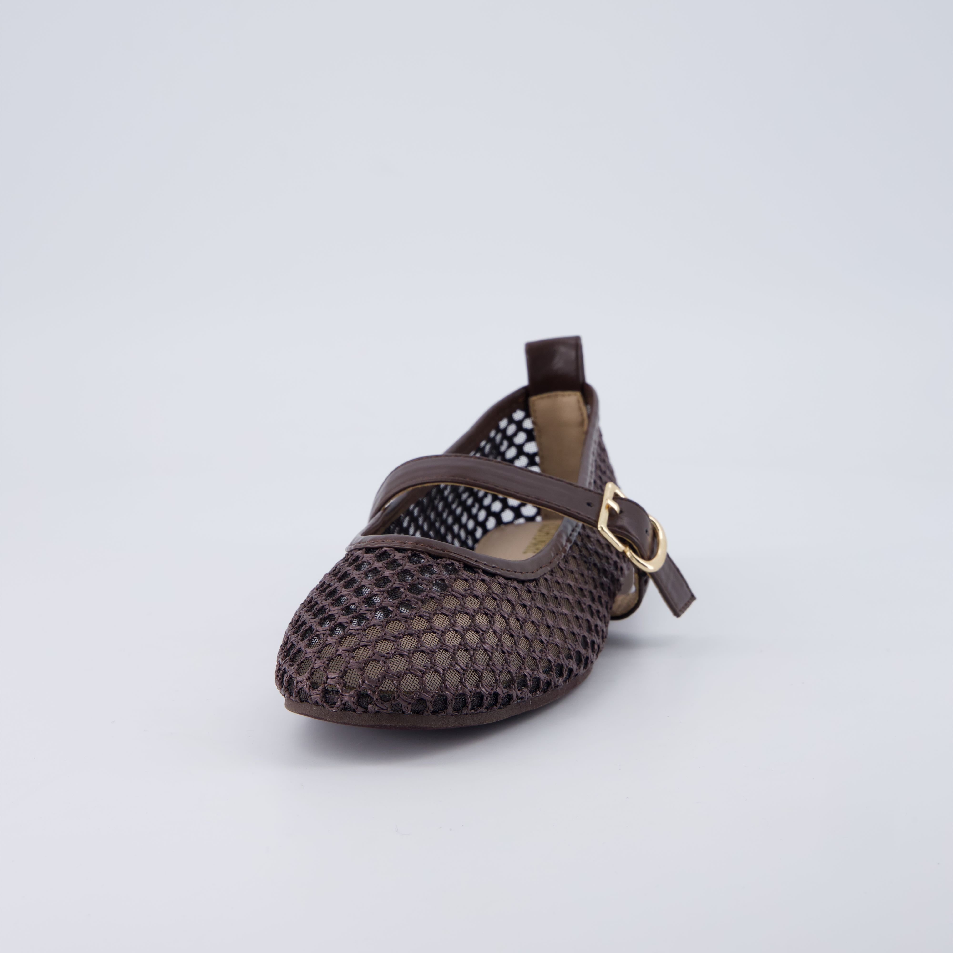 Gracie Mesh Mary Jane Flats