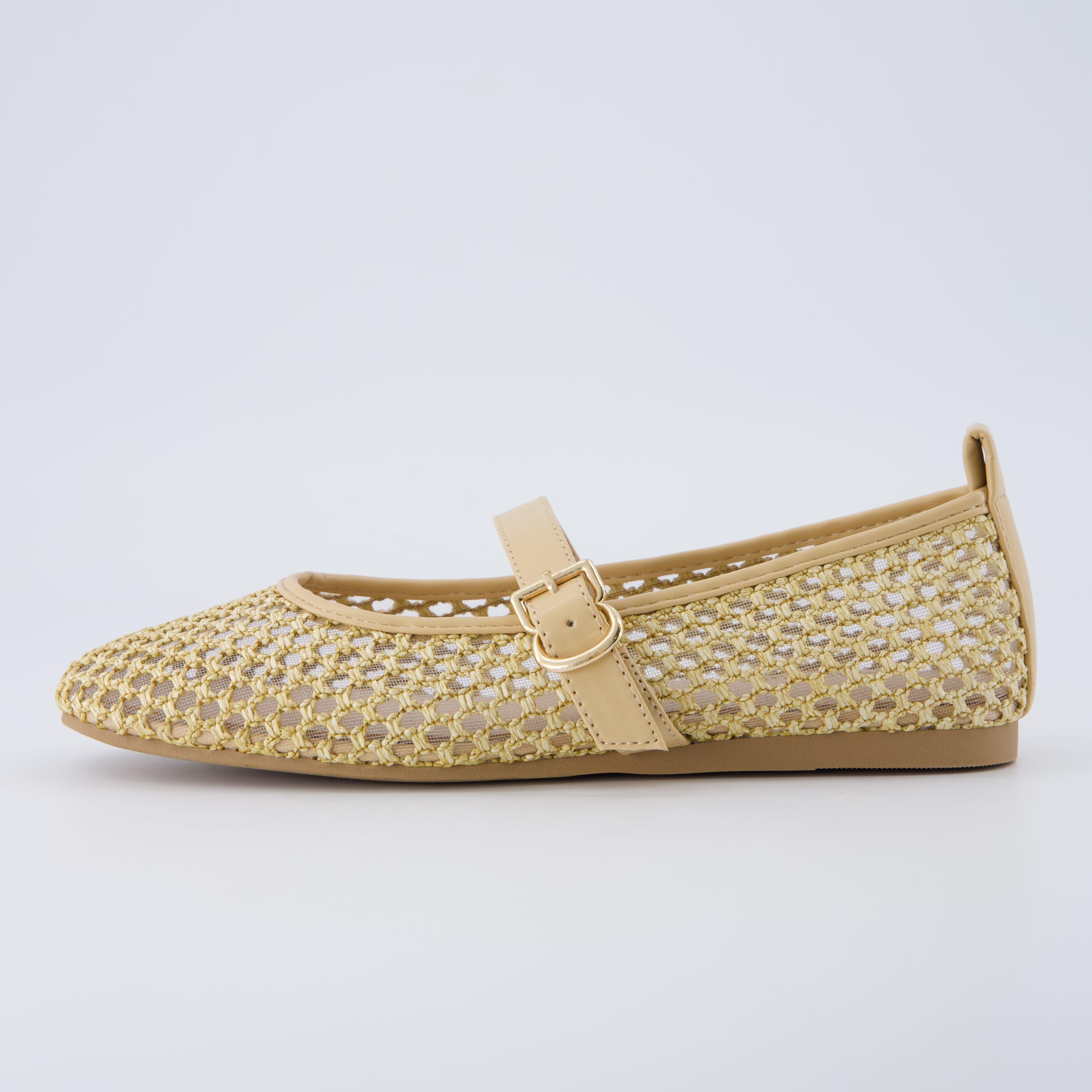 Gracie Mesh Mary Jane Flats