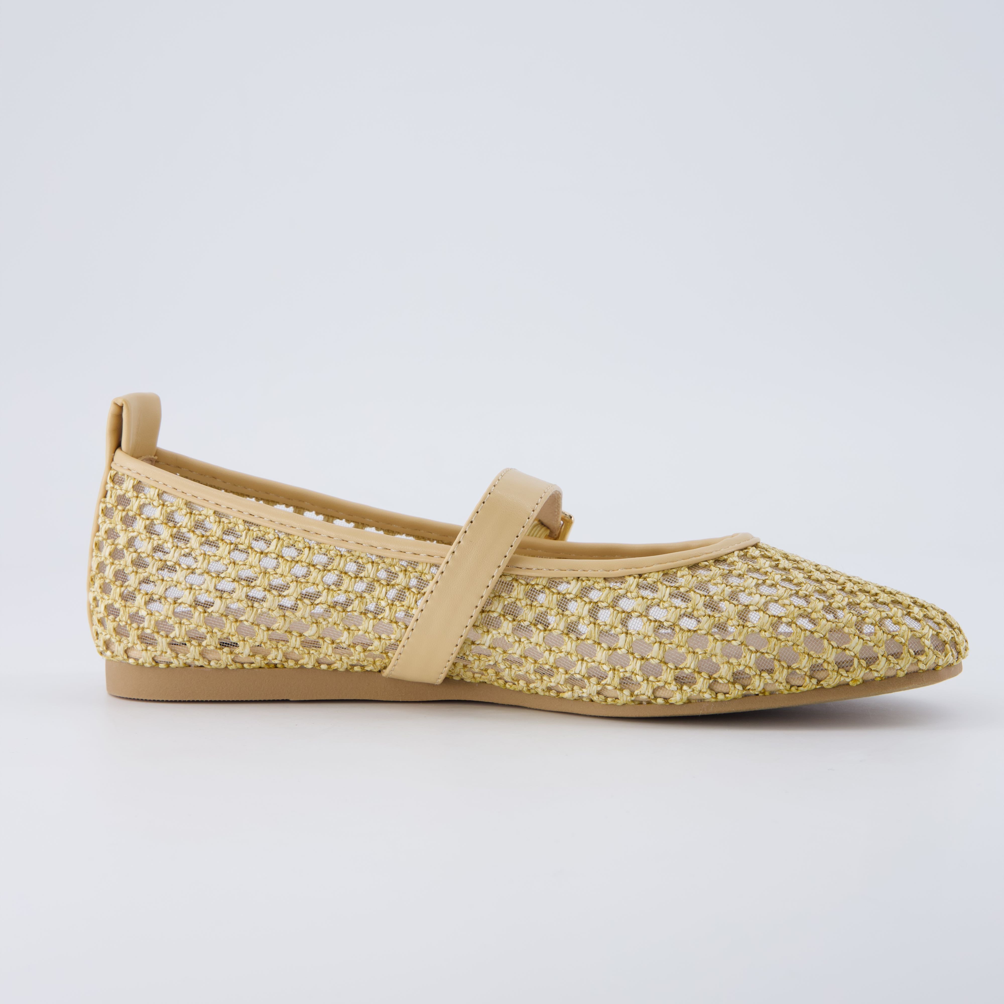 Gracie Mesh Mary Jane Flats
