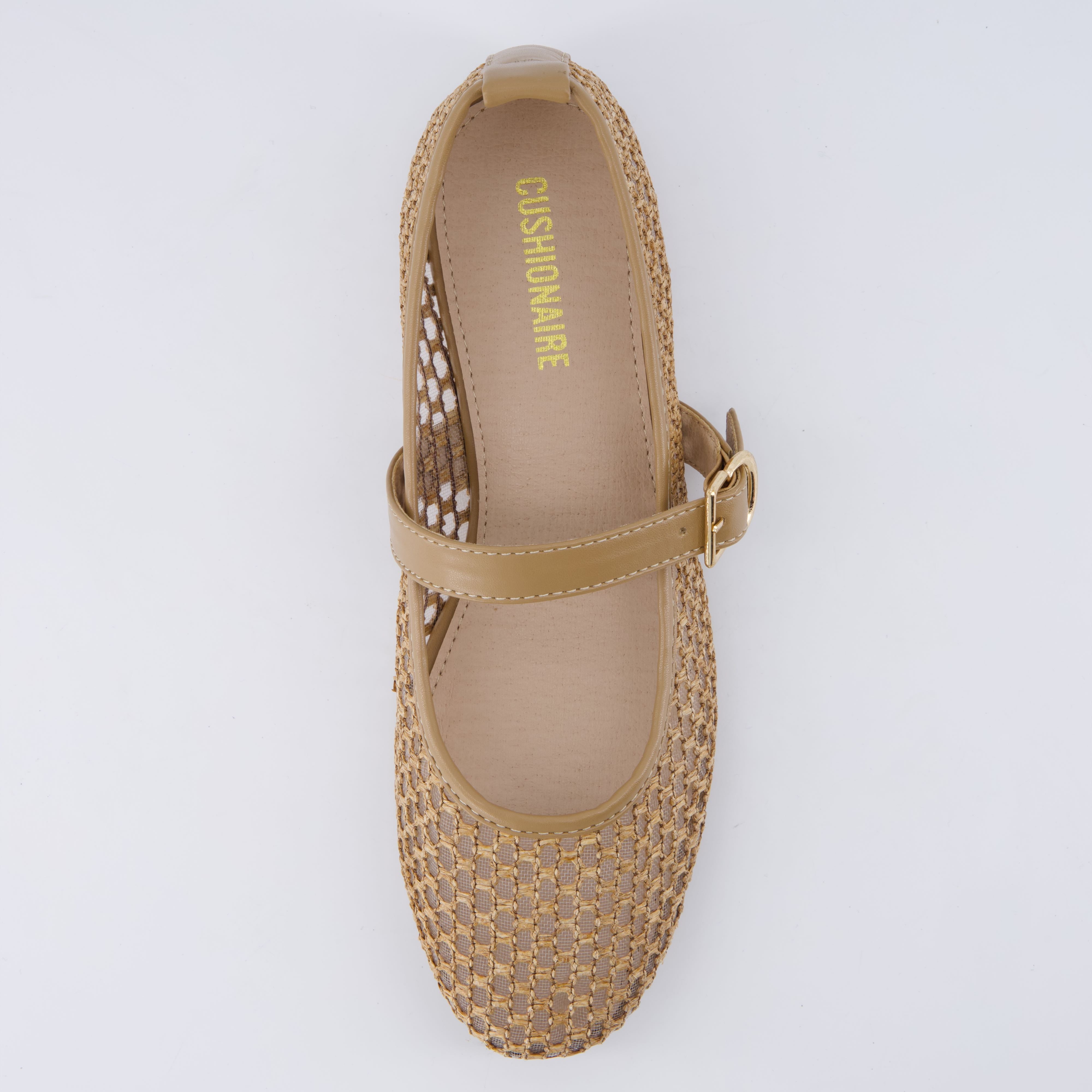Gracie Mesh Mary Jane Flats