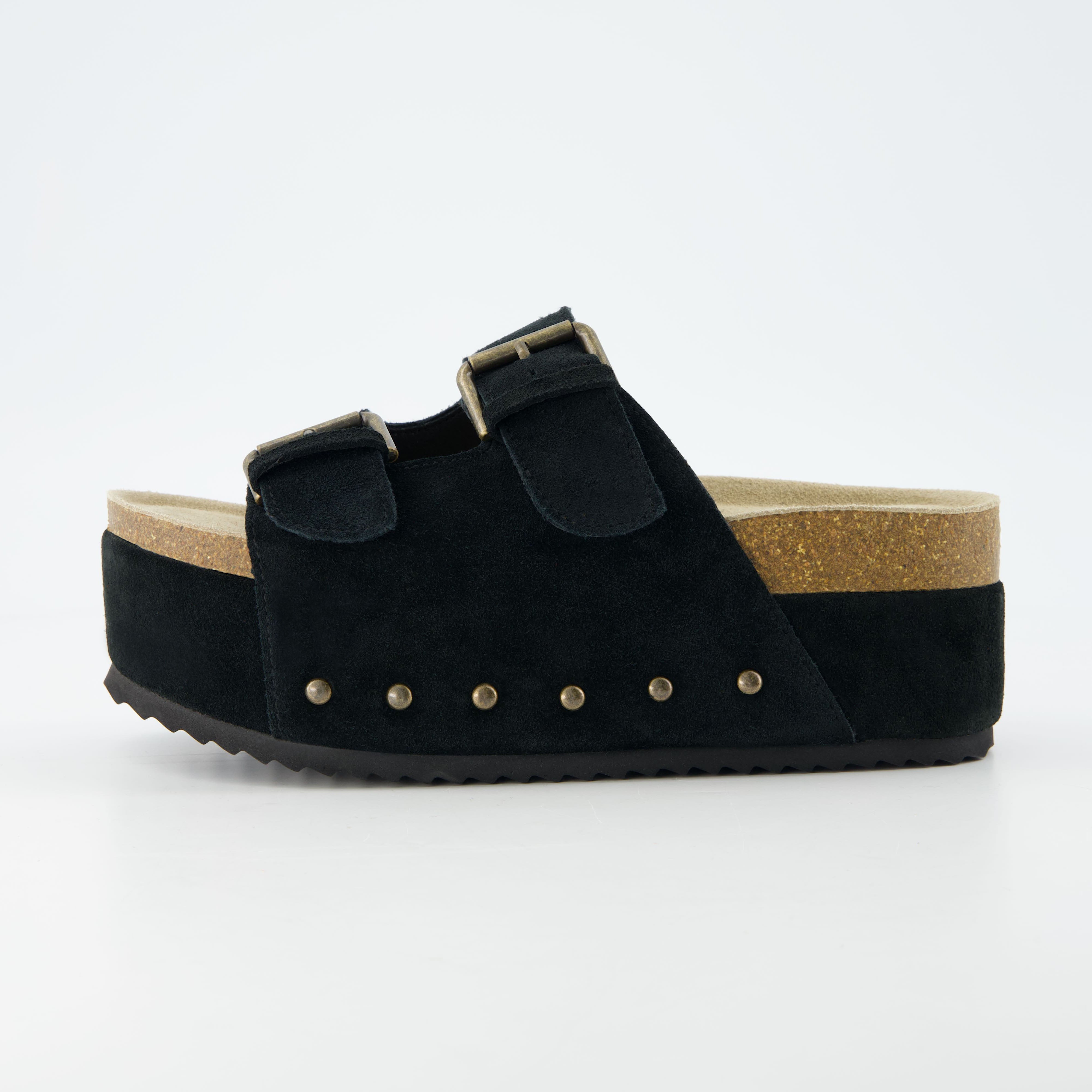 Guru Platform Sandal Black