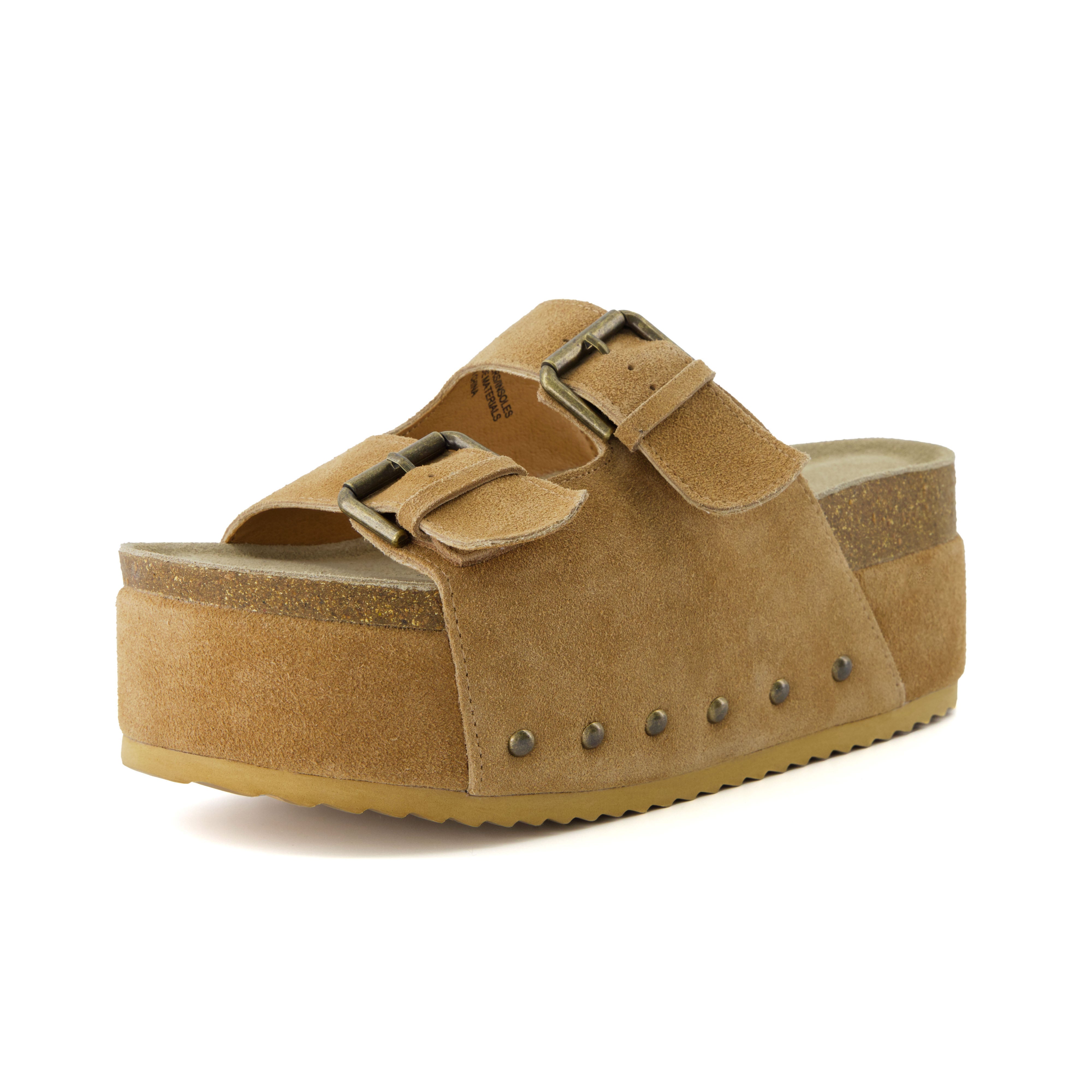 CUSHIONAIRE Sandalo Scorrevole Donna Tribune - Pelle Vegana Con Memory Foam, Larga Disponibilità, Malva (EU 39)