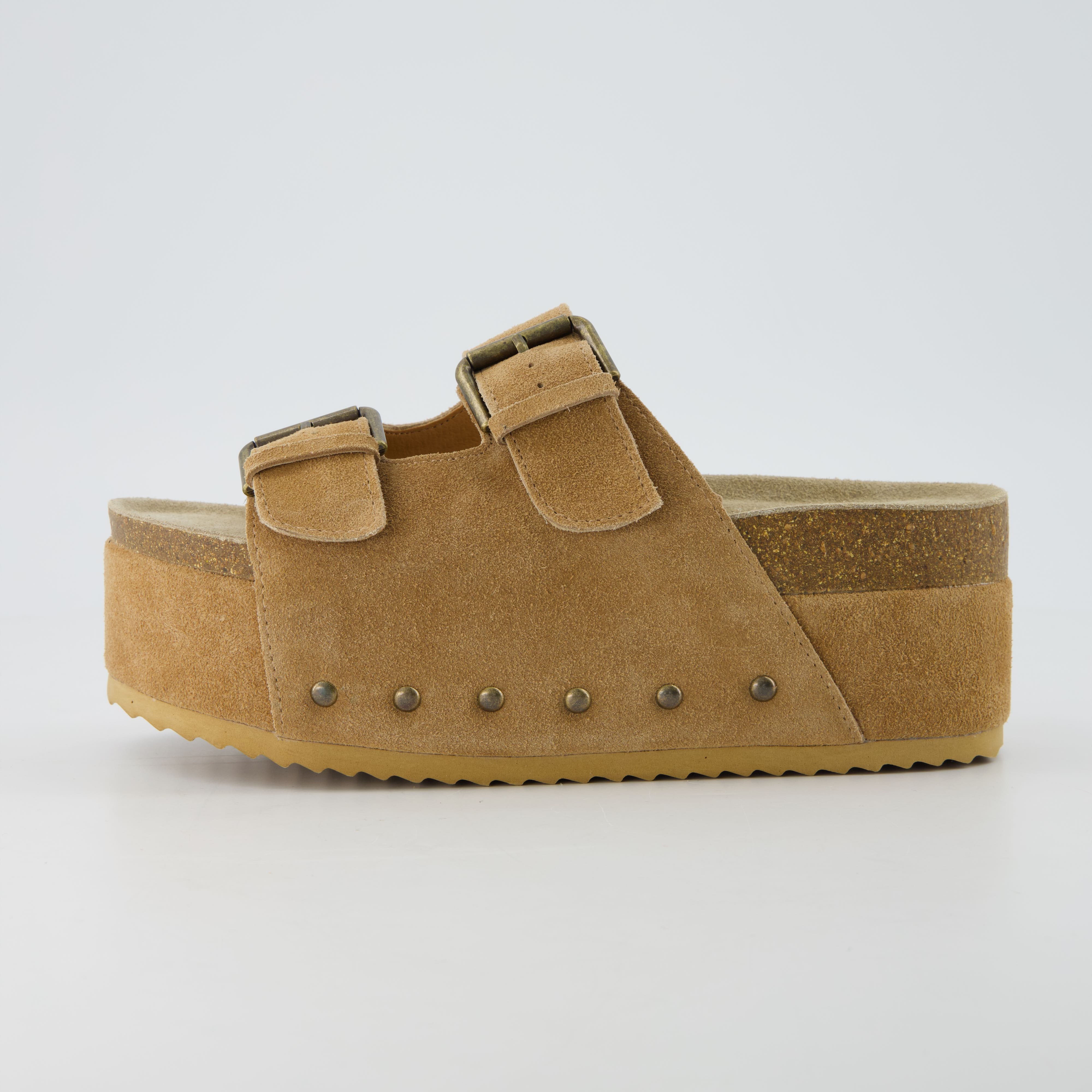 Guru Platform Sandal Chestnut