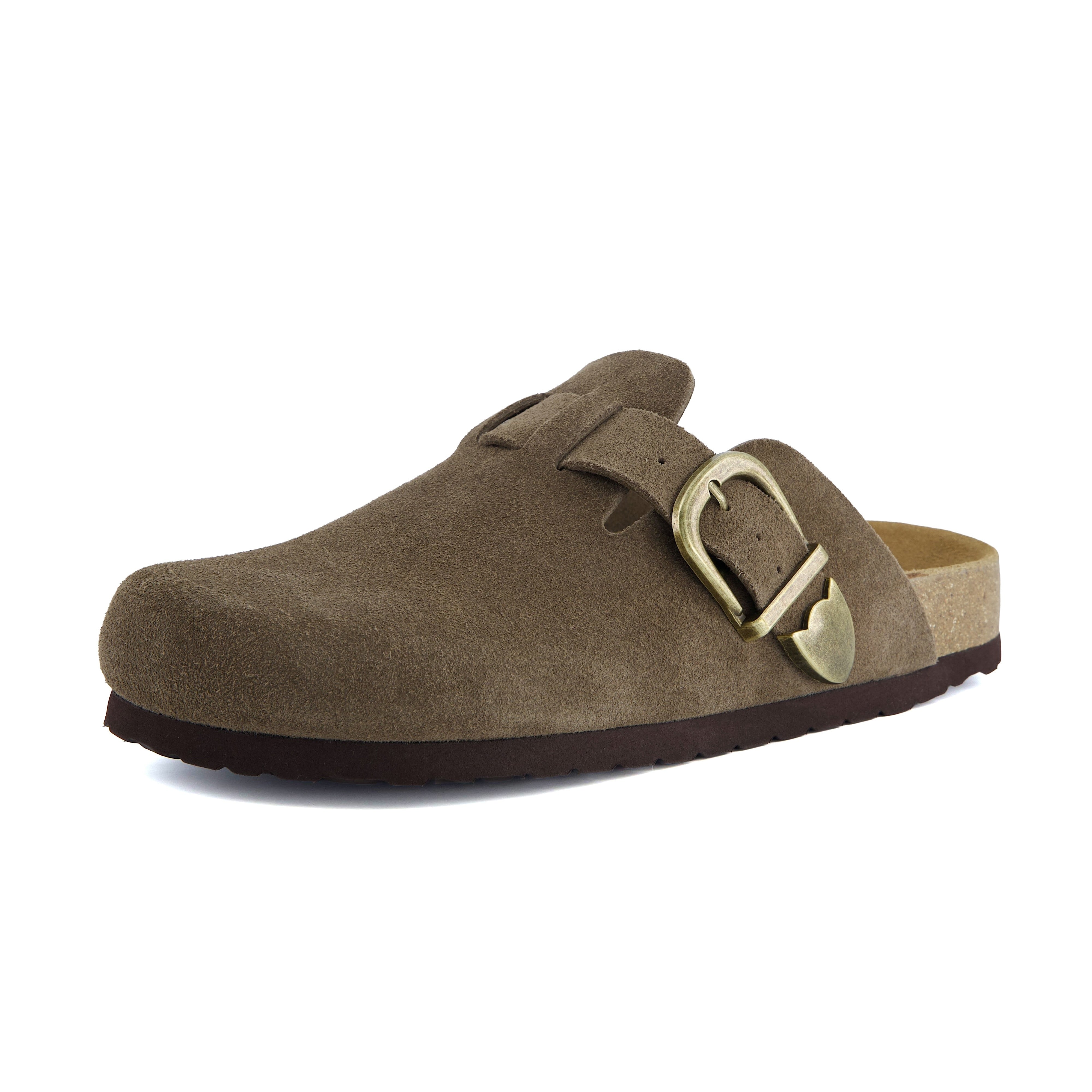 Hamlet Leather Clogs Dark Taupe