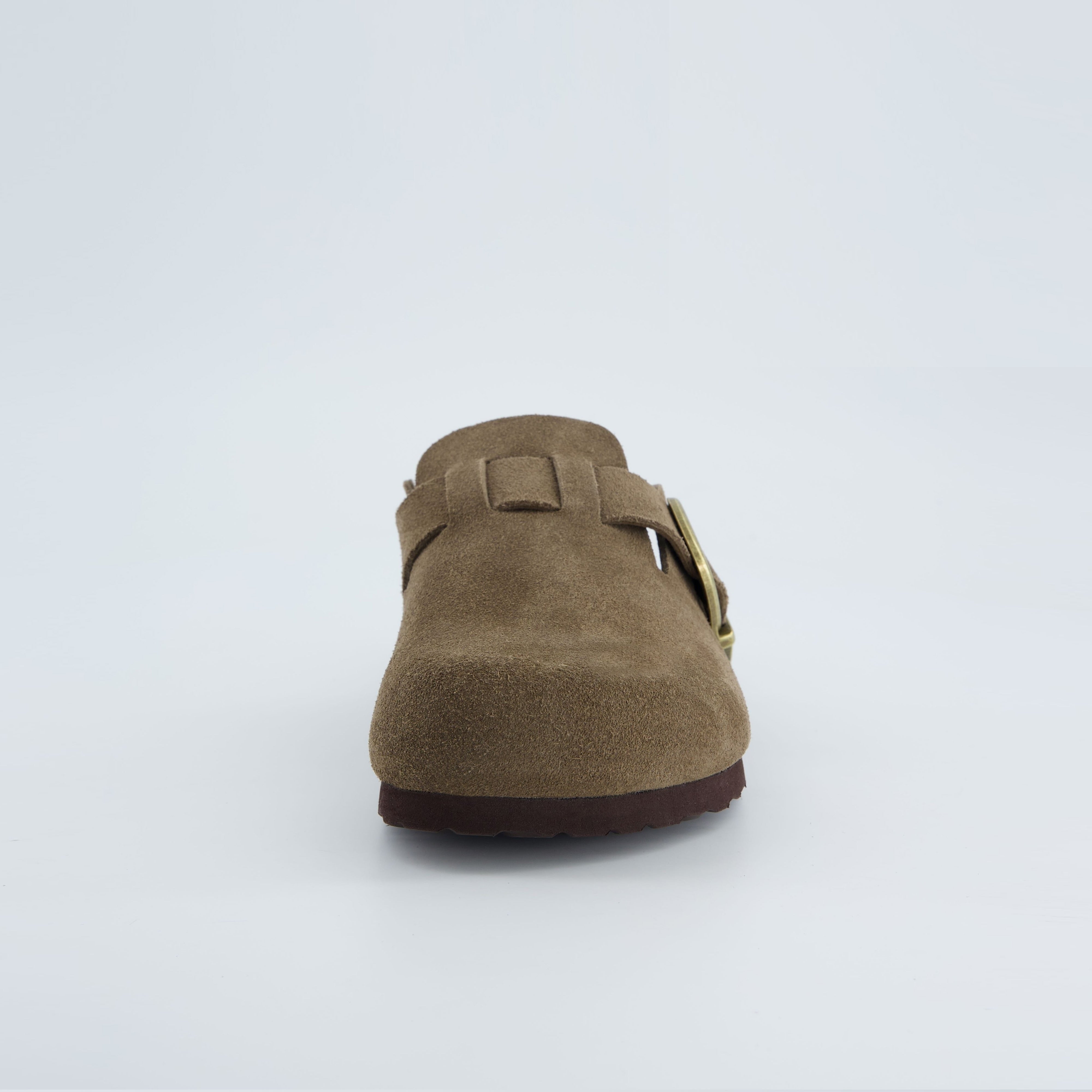 Hamlet Leather Clogs Dark Taupe