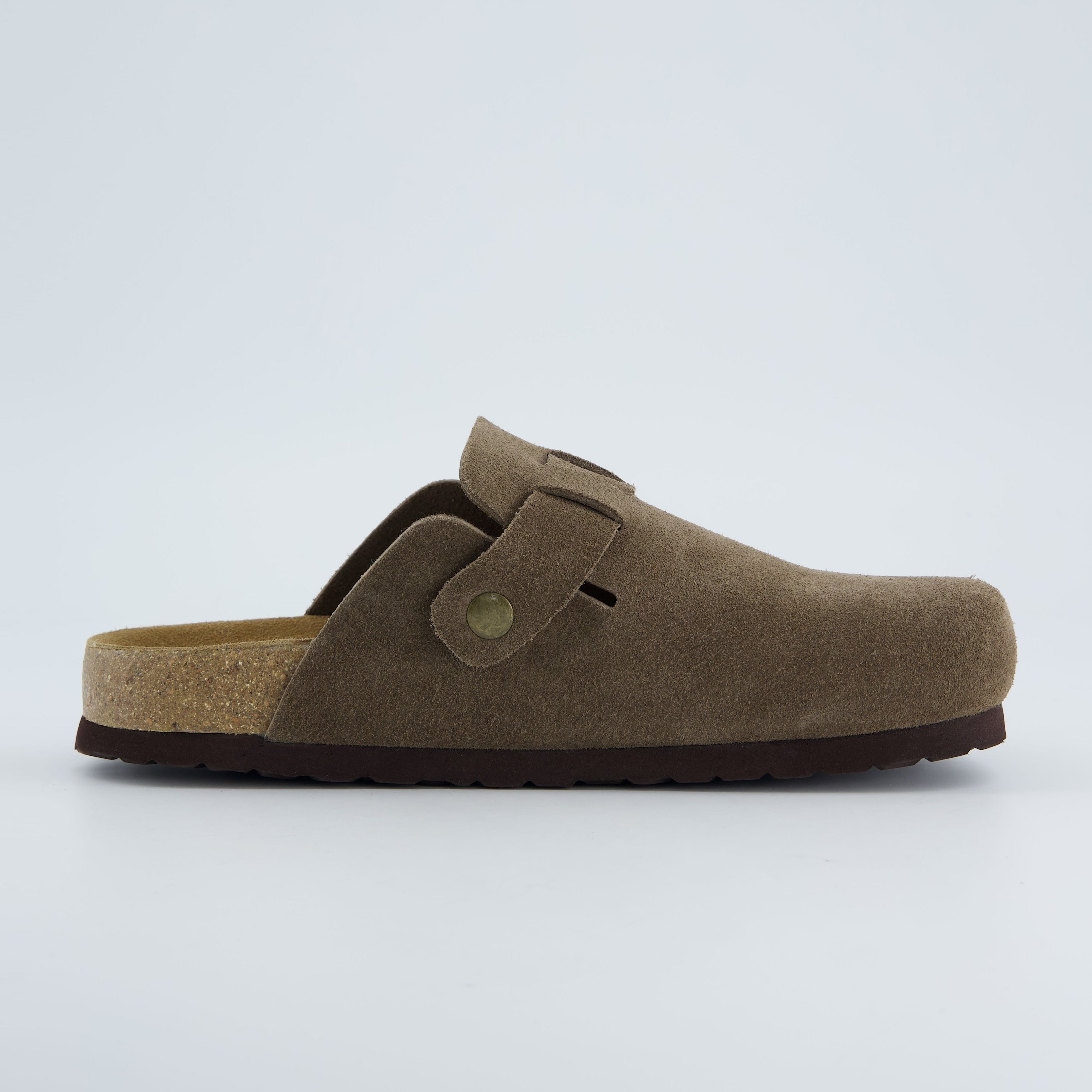 Hamlet Leather Clogs Dark Taupe