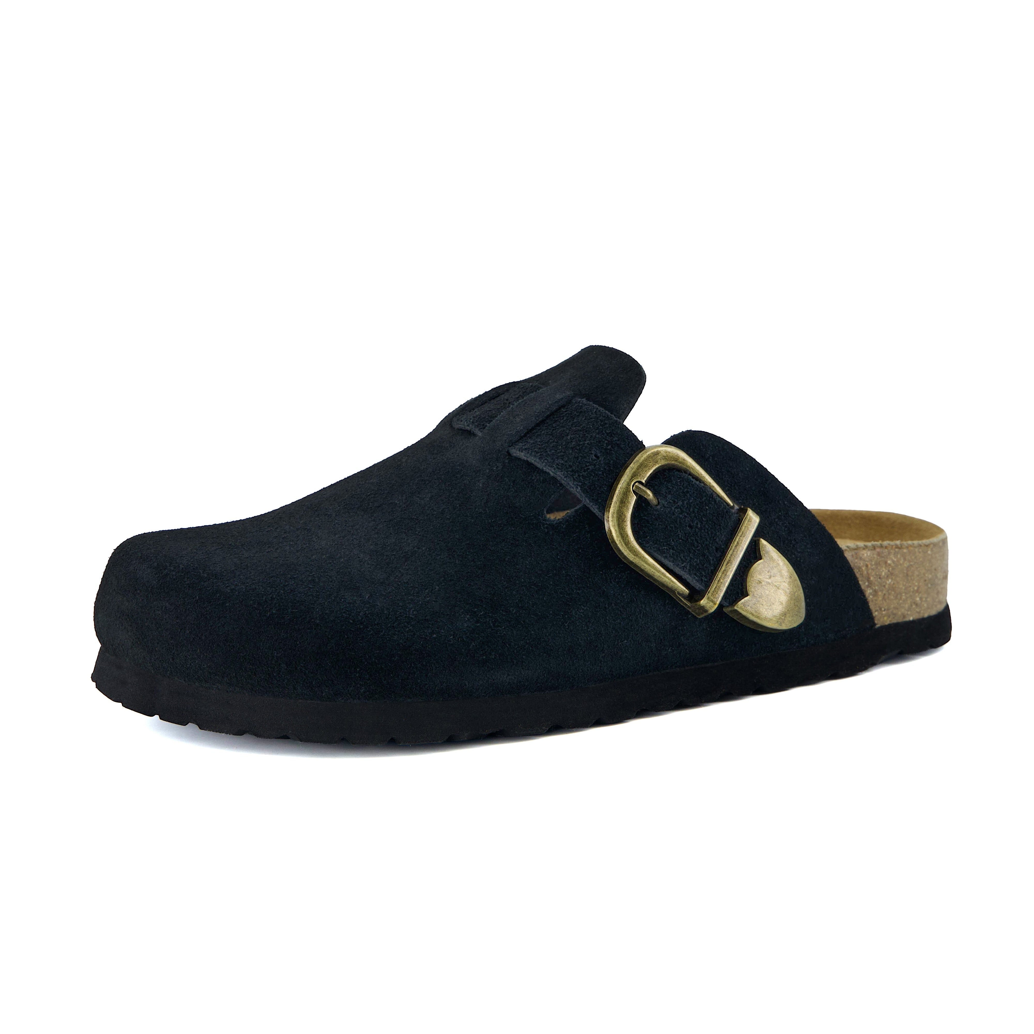 Hamlet Leather Clogs Black