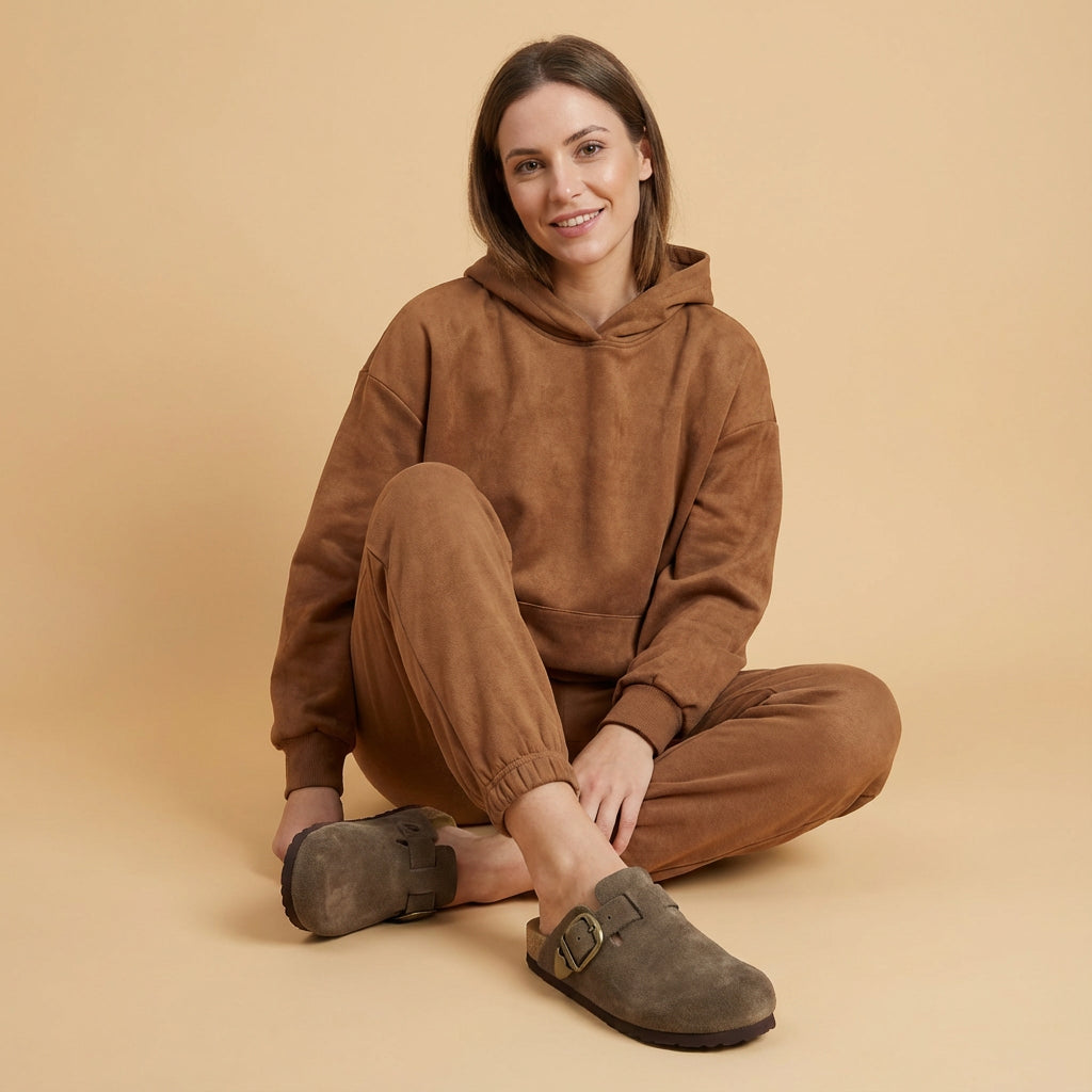 Hamlet Leather Clogs Dark Taupe