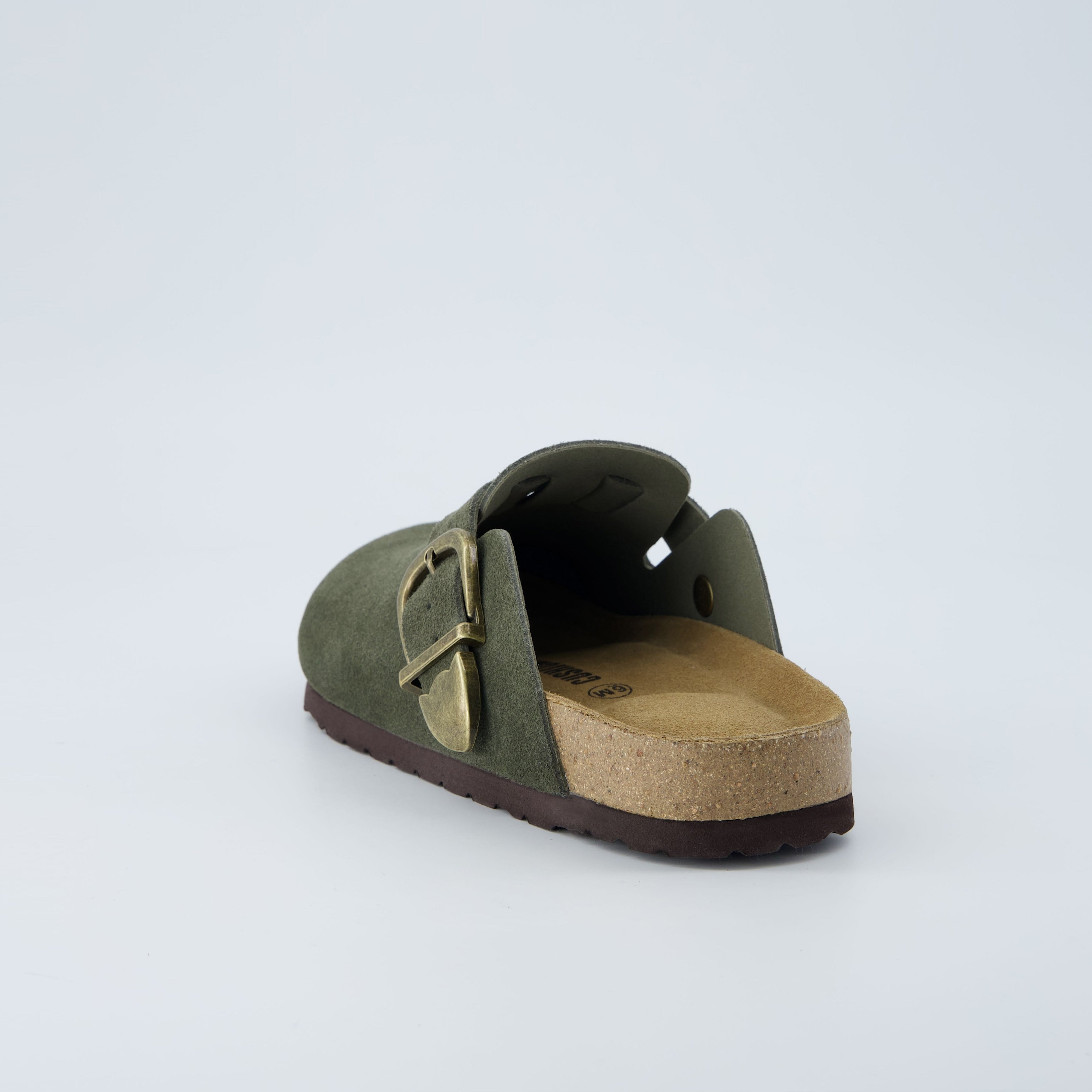 Hamlet Leather Clogs Khaki