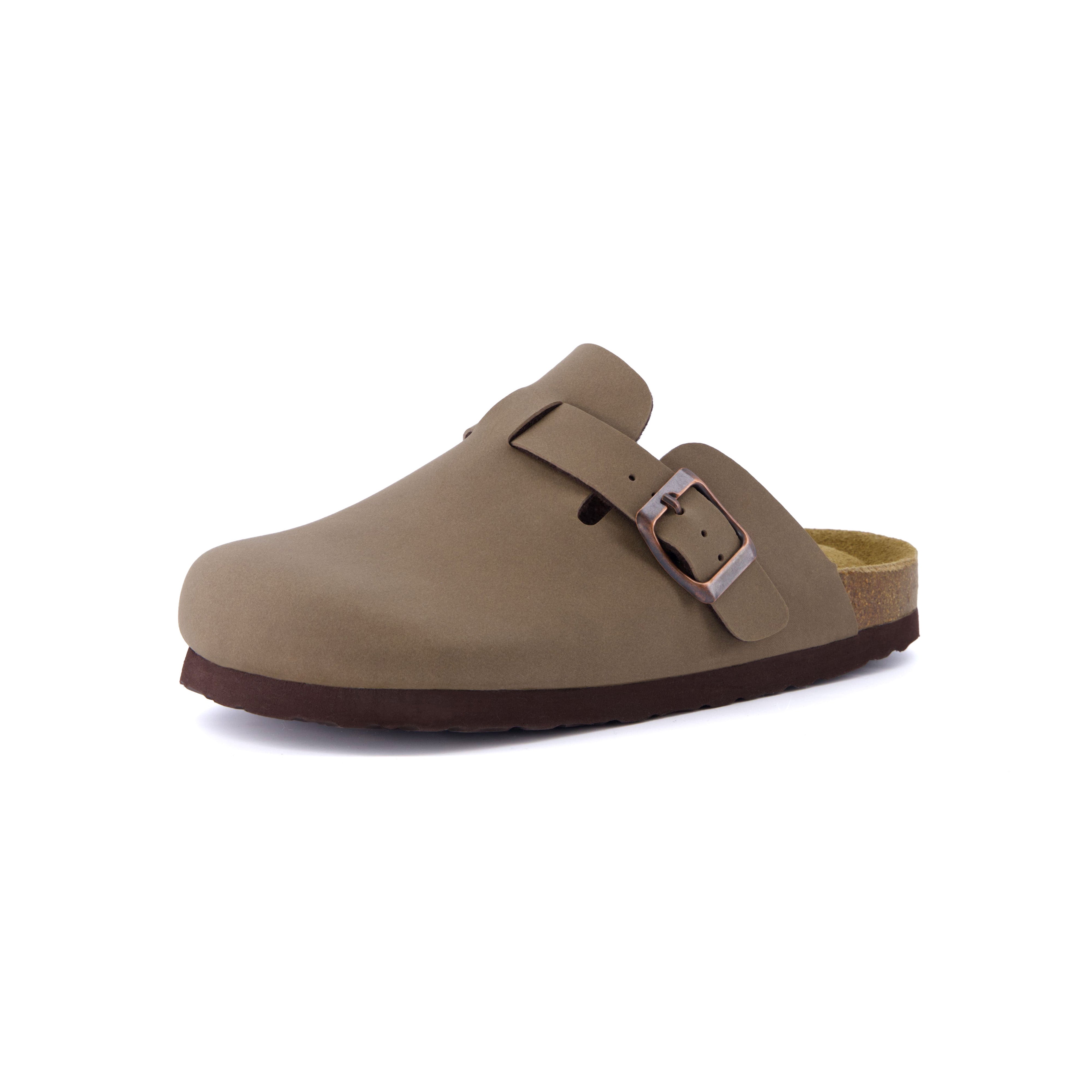 Hana-K Cork Footbed Clog Brown Nubuck