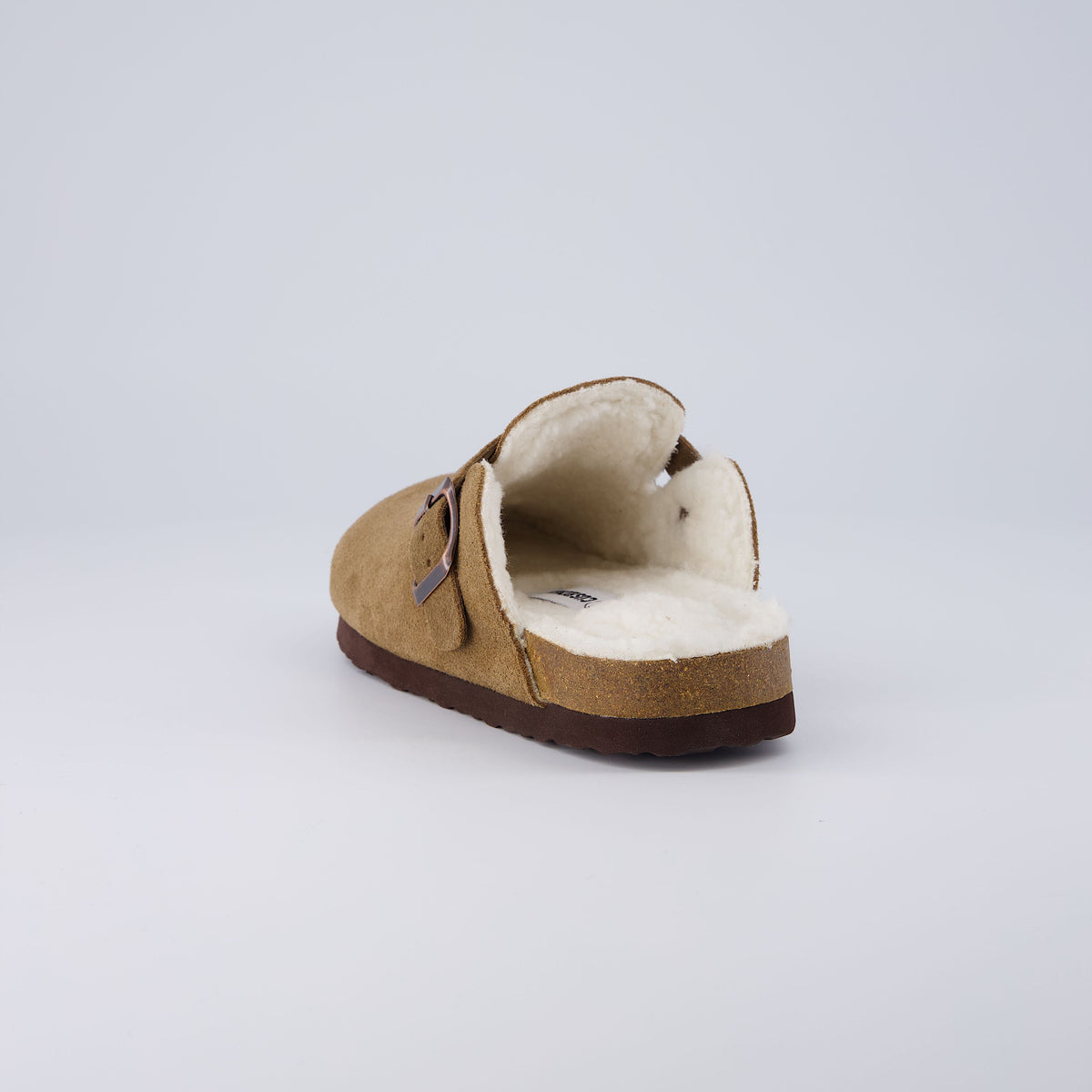 Hana-K Fur Lined Clog Brown Medium