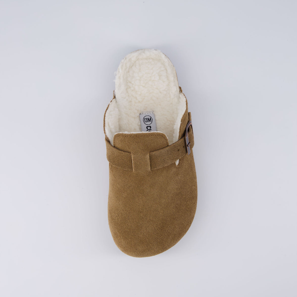 Hana-K Fur Lined Clog Brown Medium