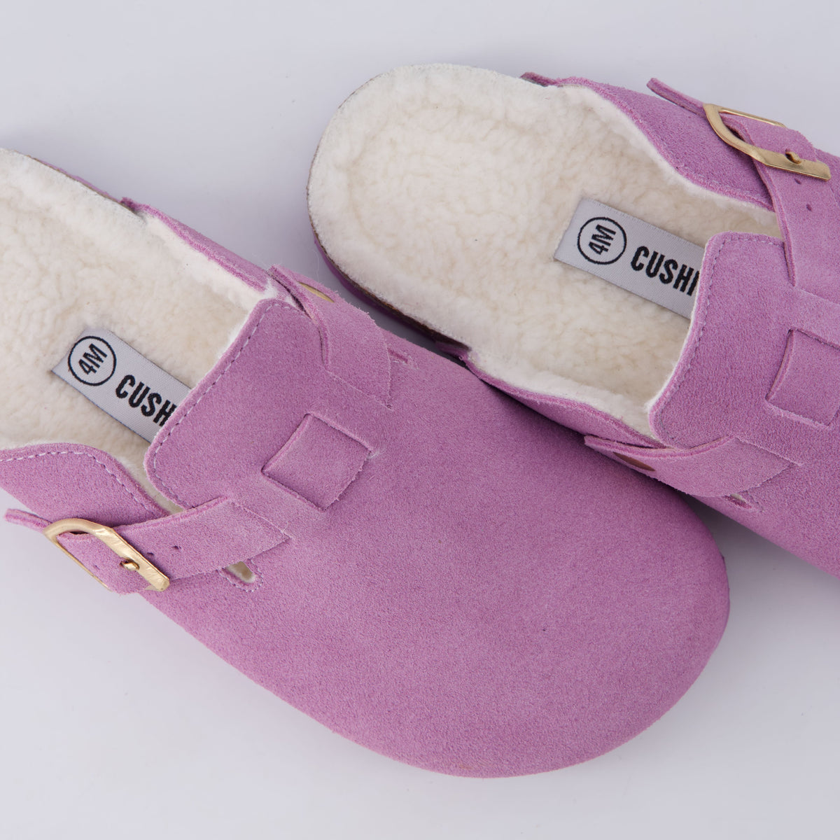 Hana-K Fur Lined Clog Lavender Medium