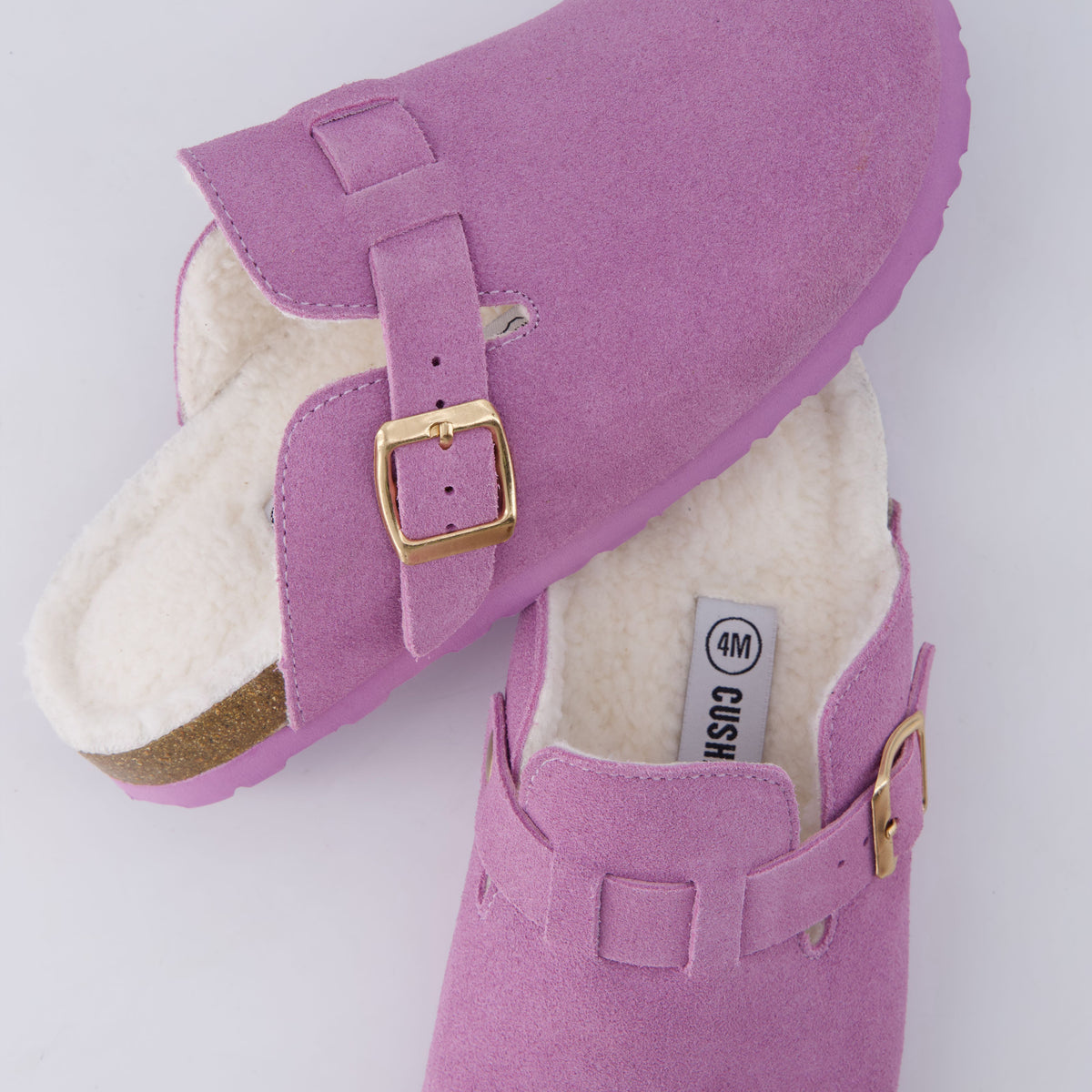 Hana-K Fur Lined Clog Lavender Medium