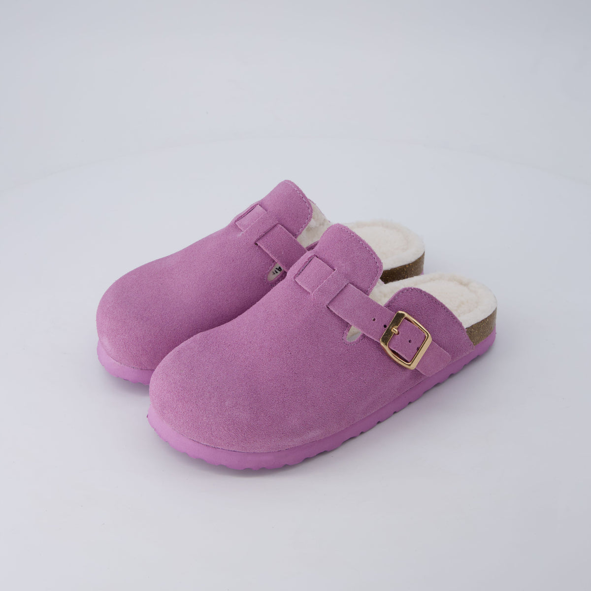 Hana-K Fur Lined Clog Lavender Medium