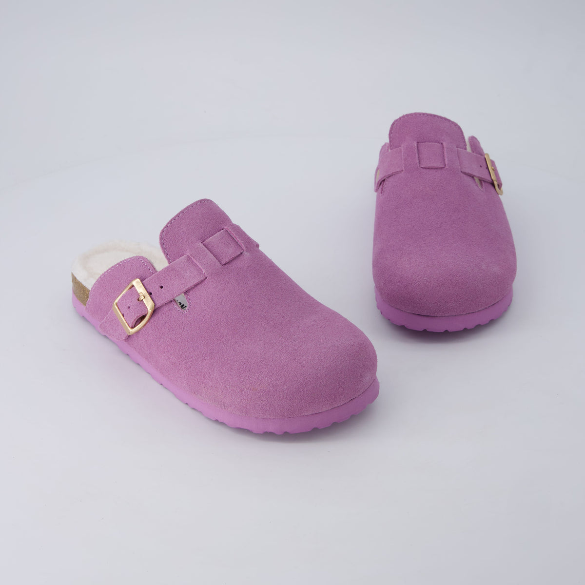 Hana-K Fur Lined Clog Lavender Medium