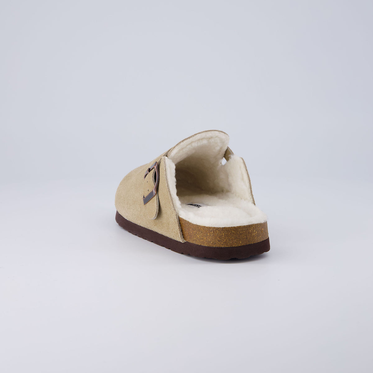 Hana-K Fur Lined Clog Taupe Medium
