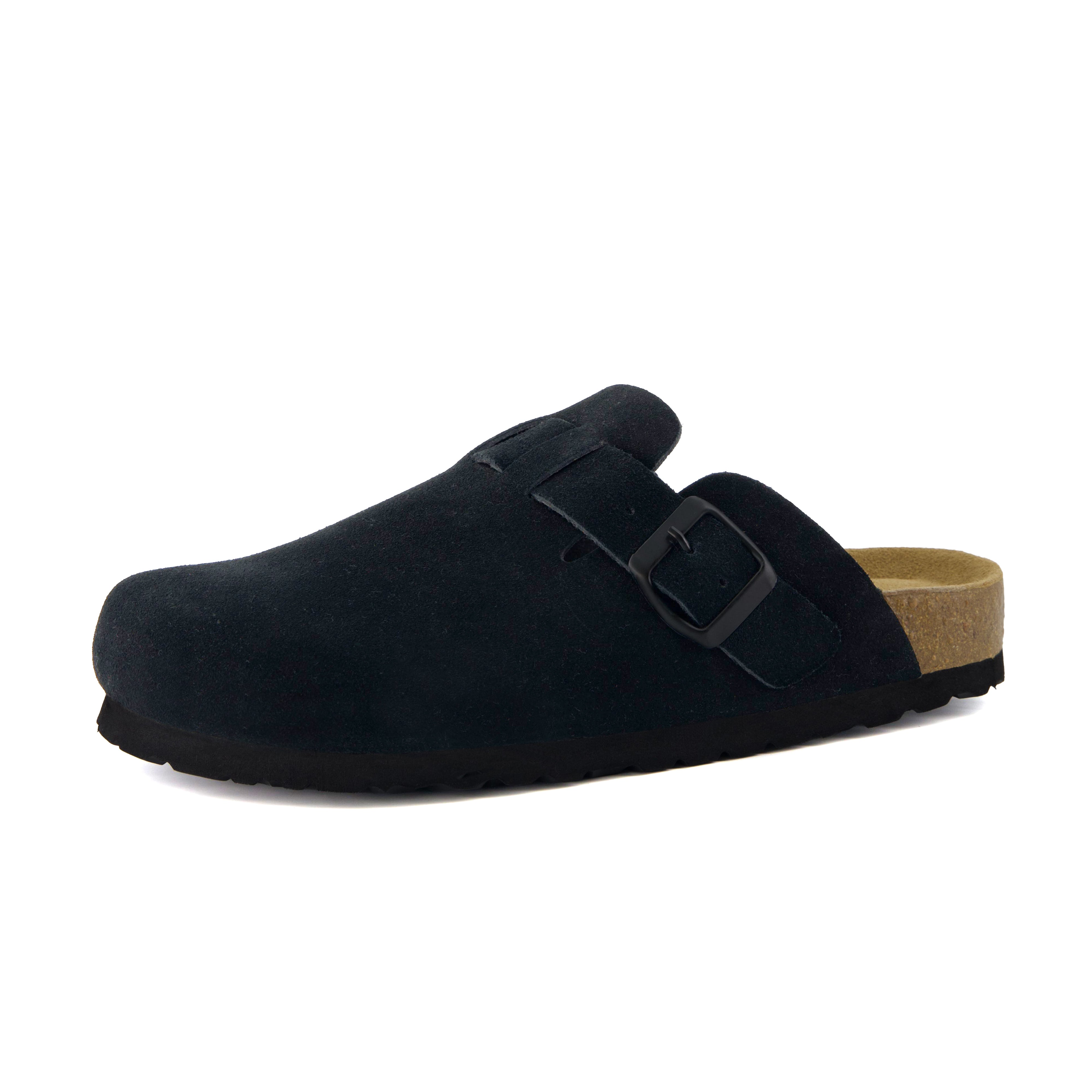 Hana Leather Clog Black