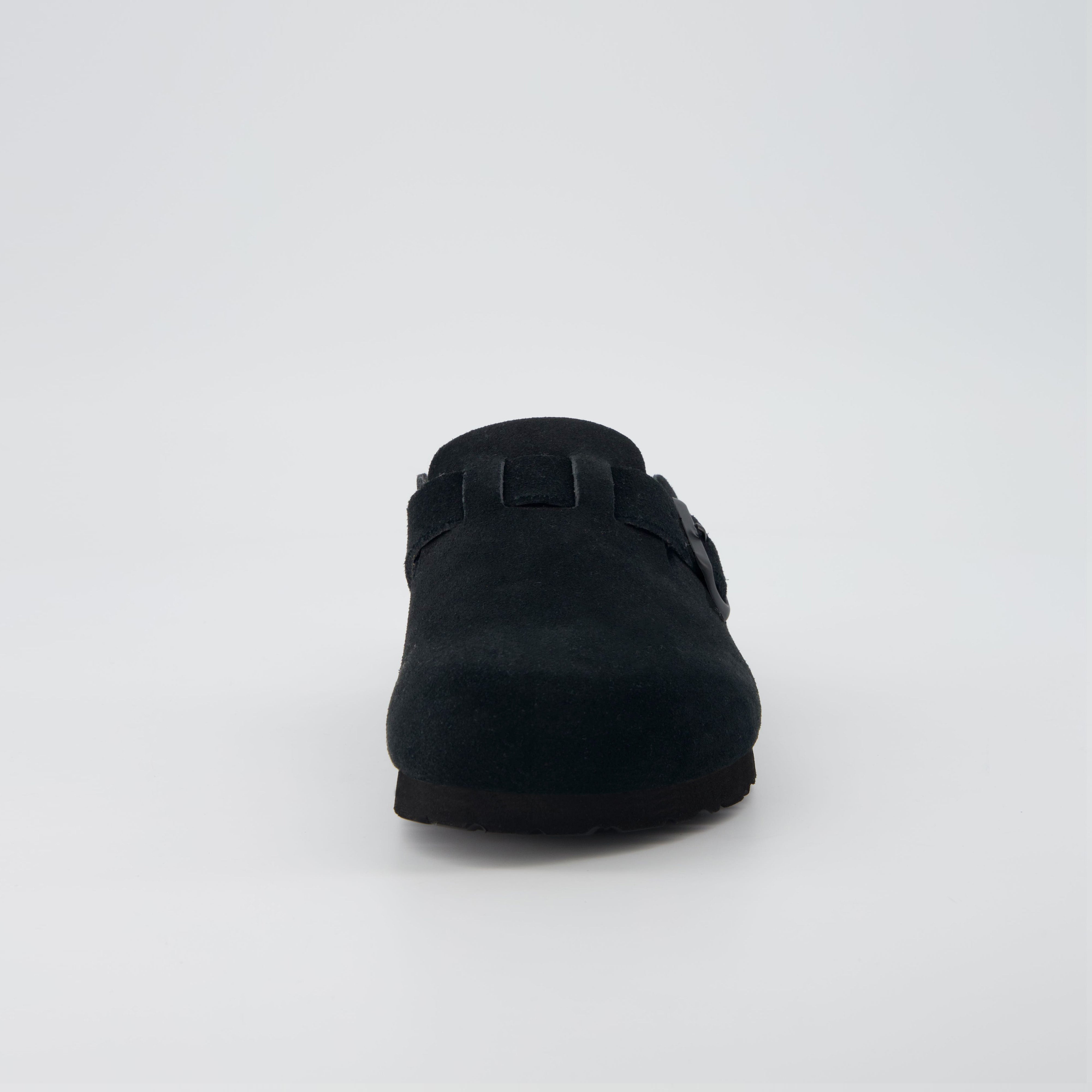 Hana Leather Clog Black