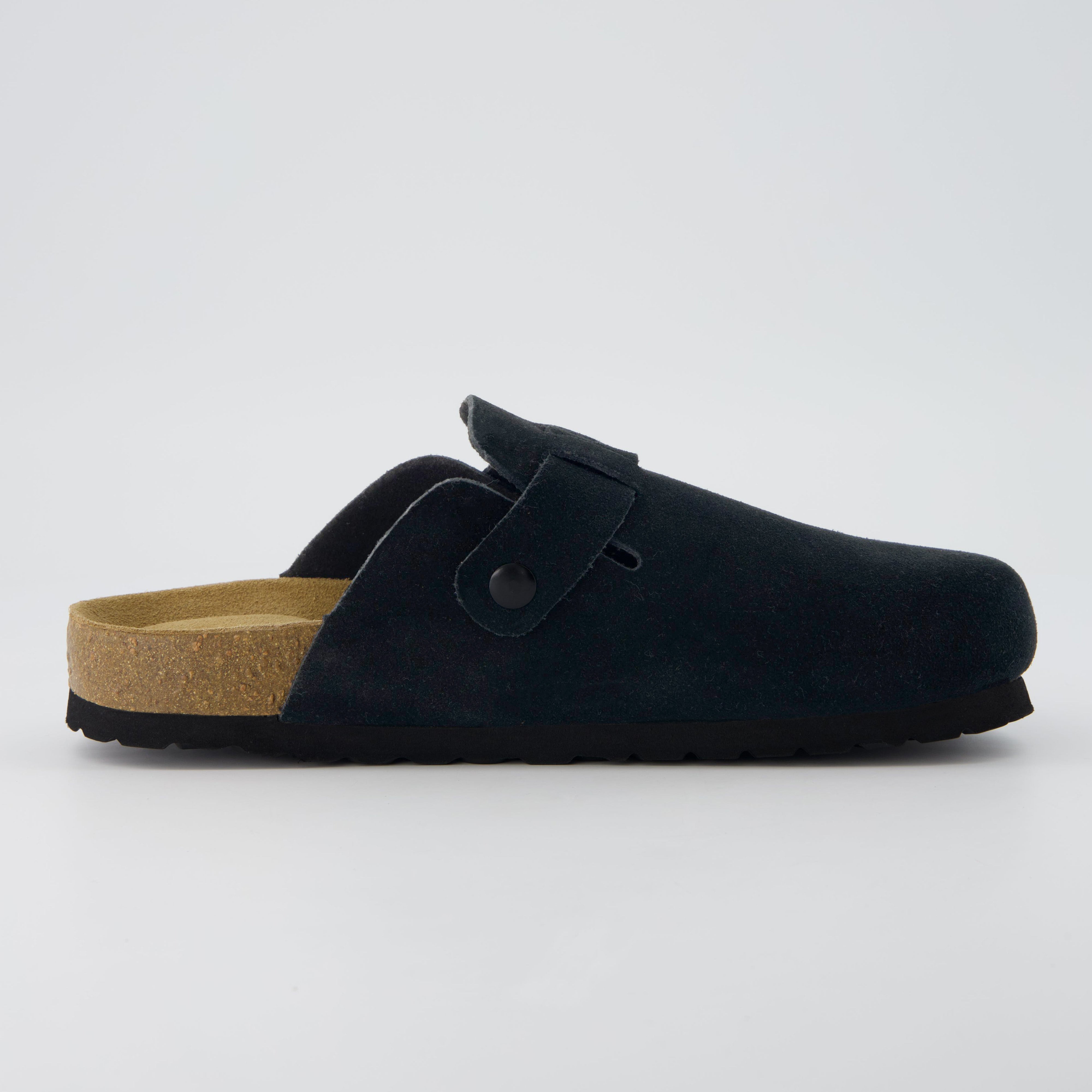 Hana Leather Clog Black