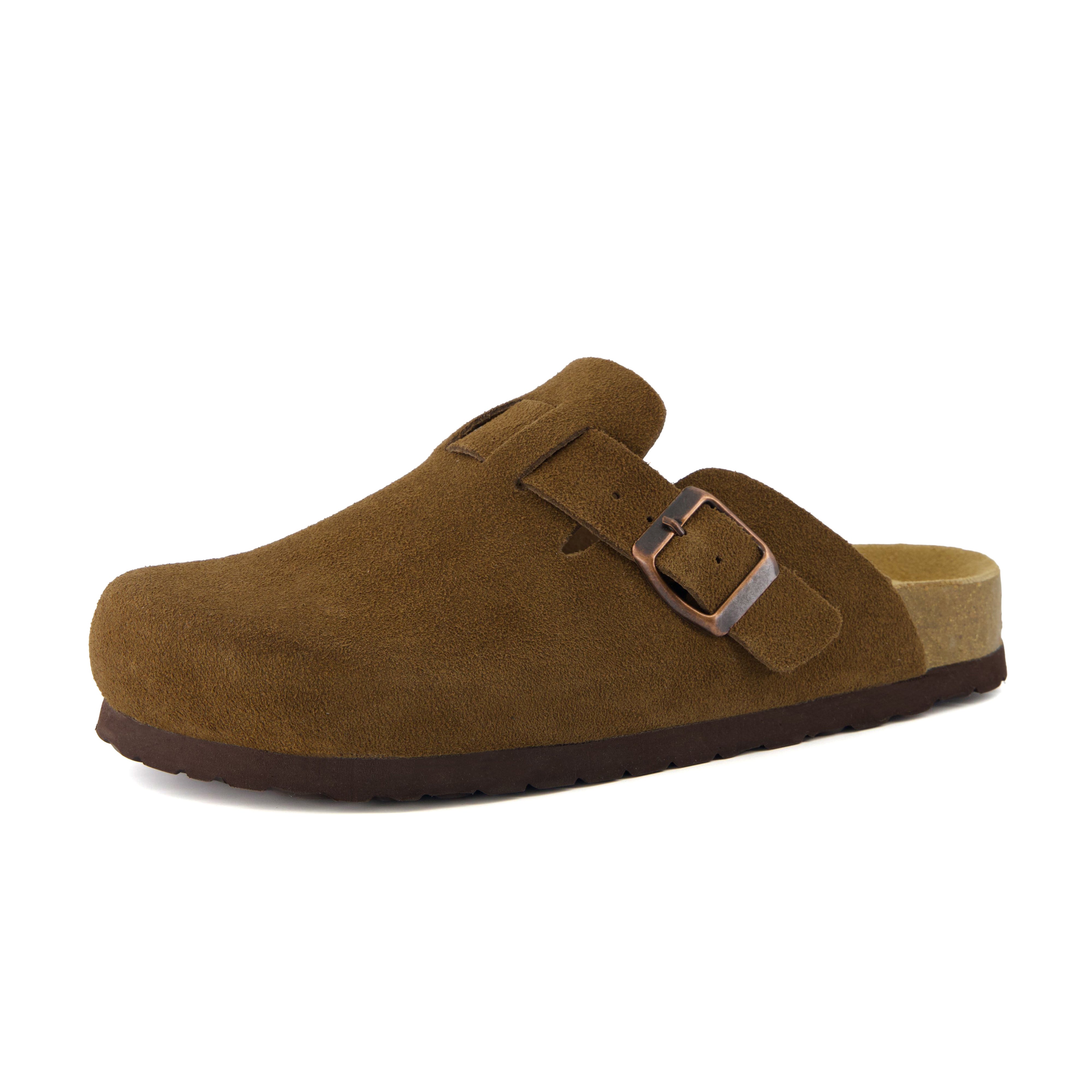 Hana Leather Clog Brown