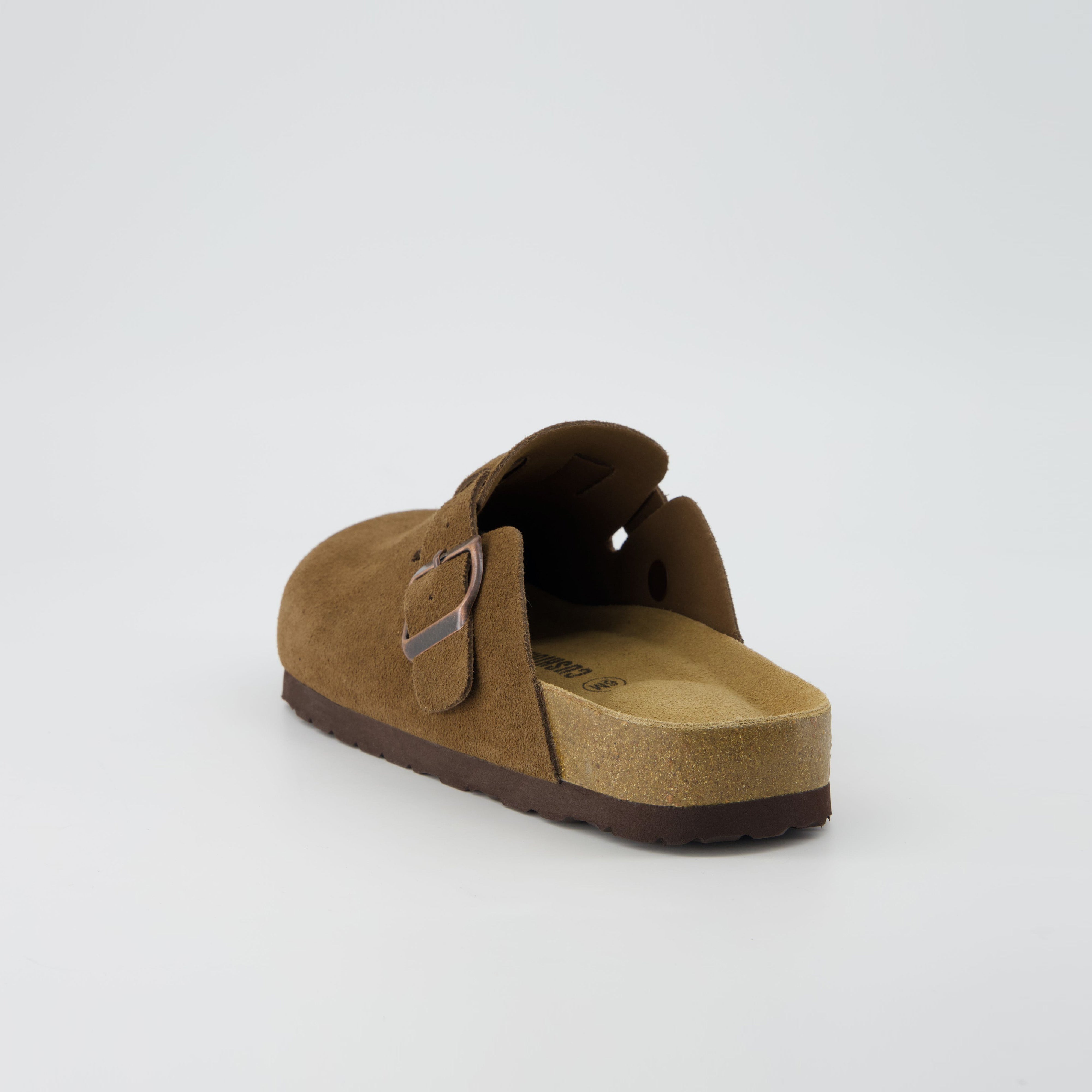Hana Leather Clog Brown