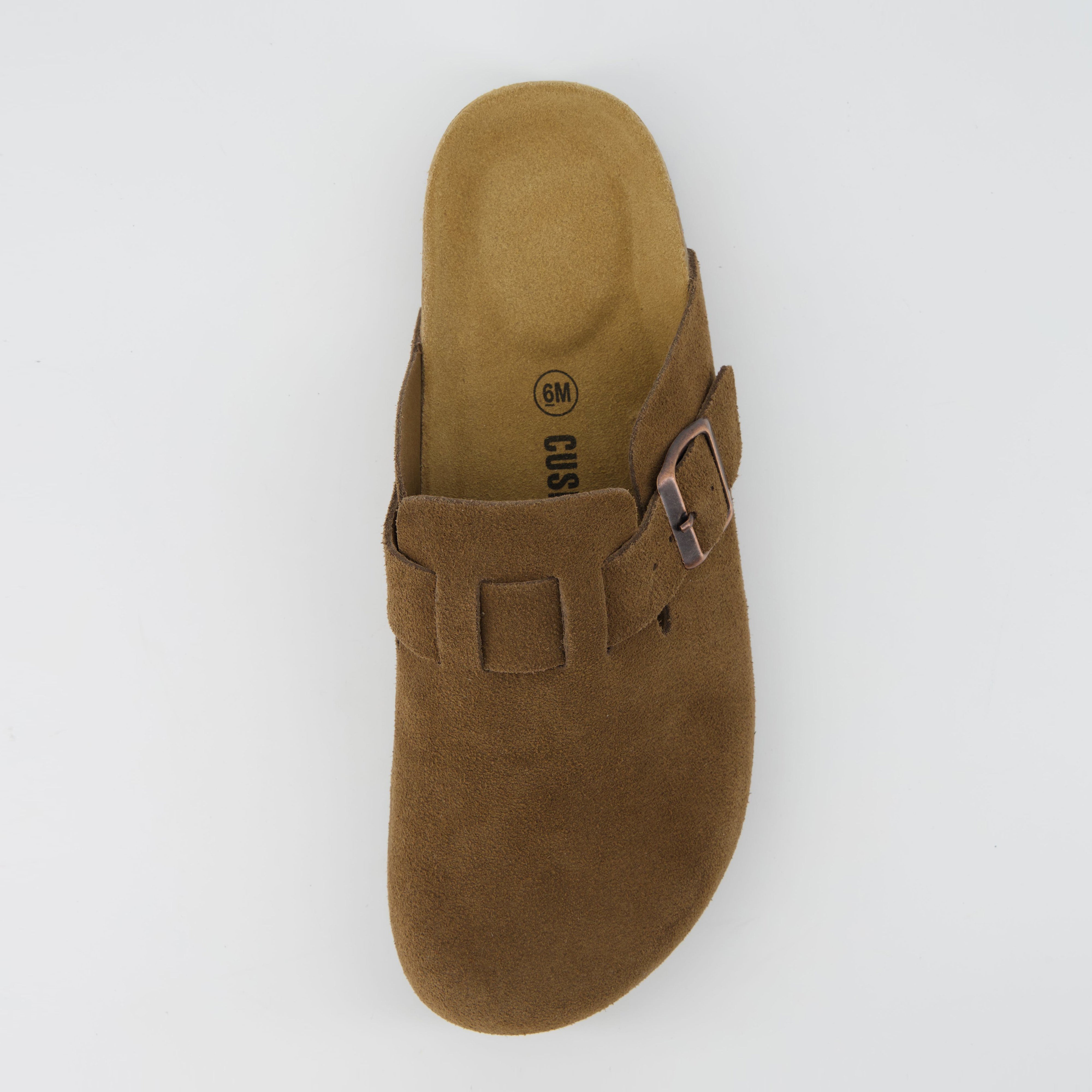 Hana Leather Clog Brown