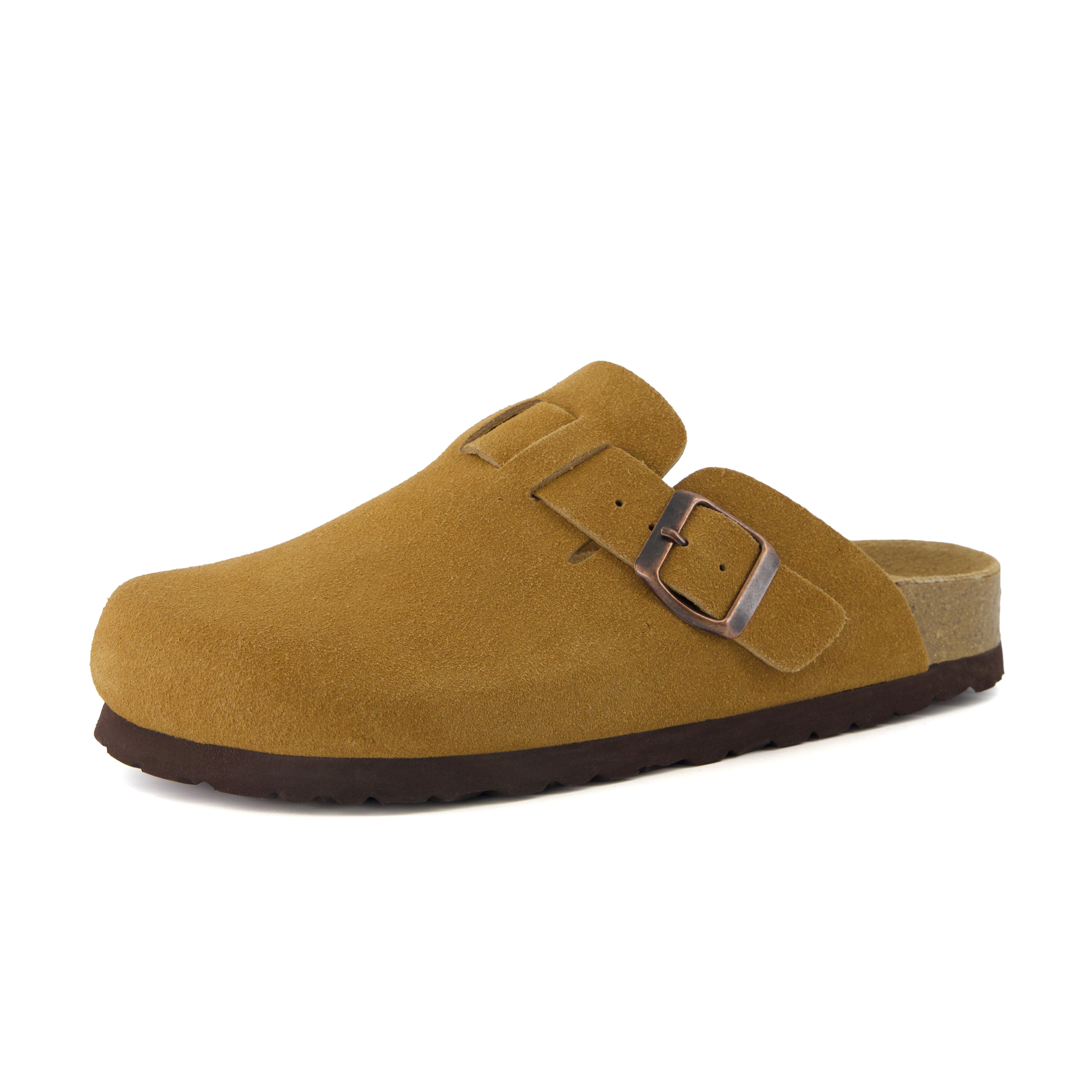 Hana Leather Clog Camel