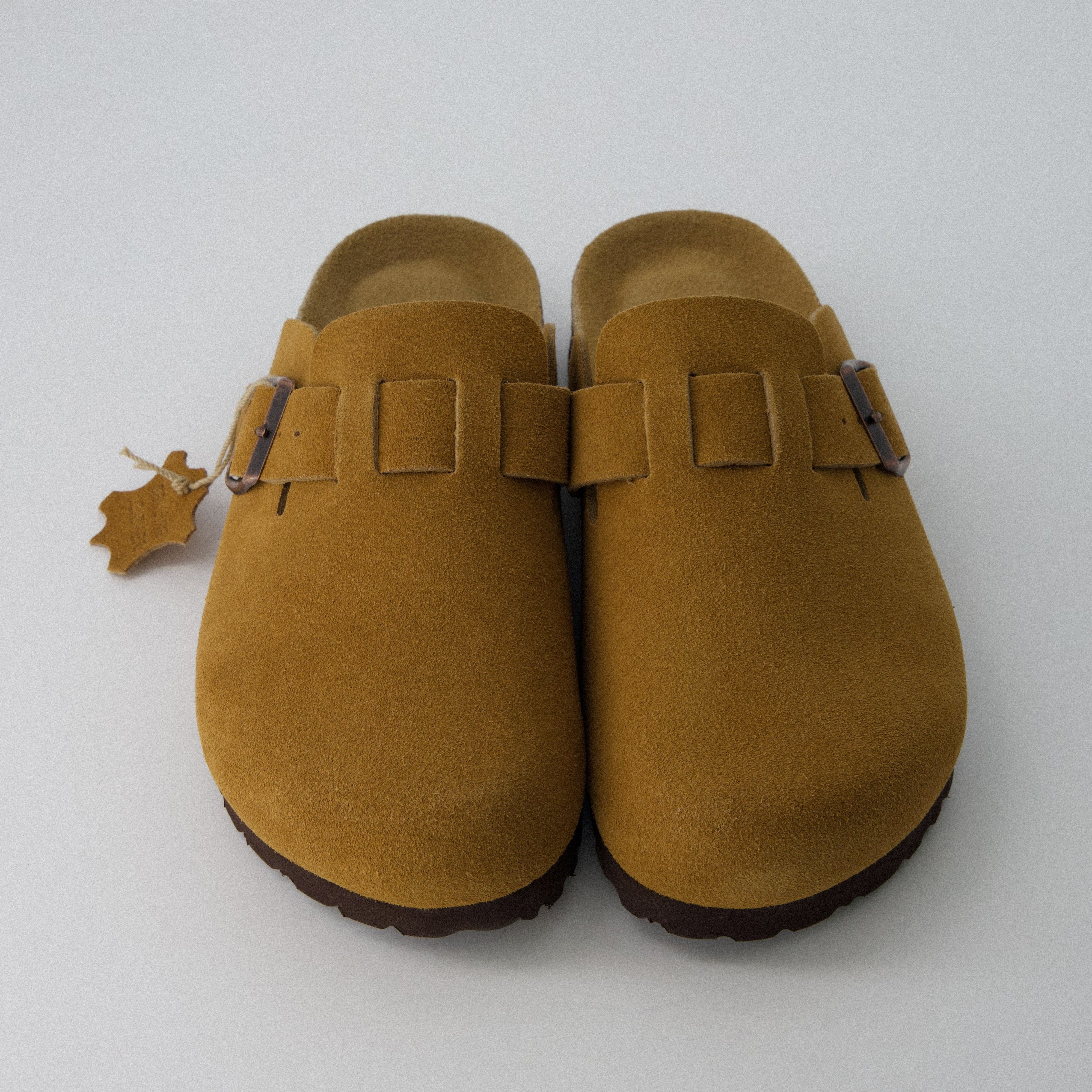 Hana Leather Clog Camel