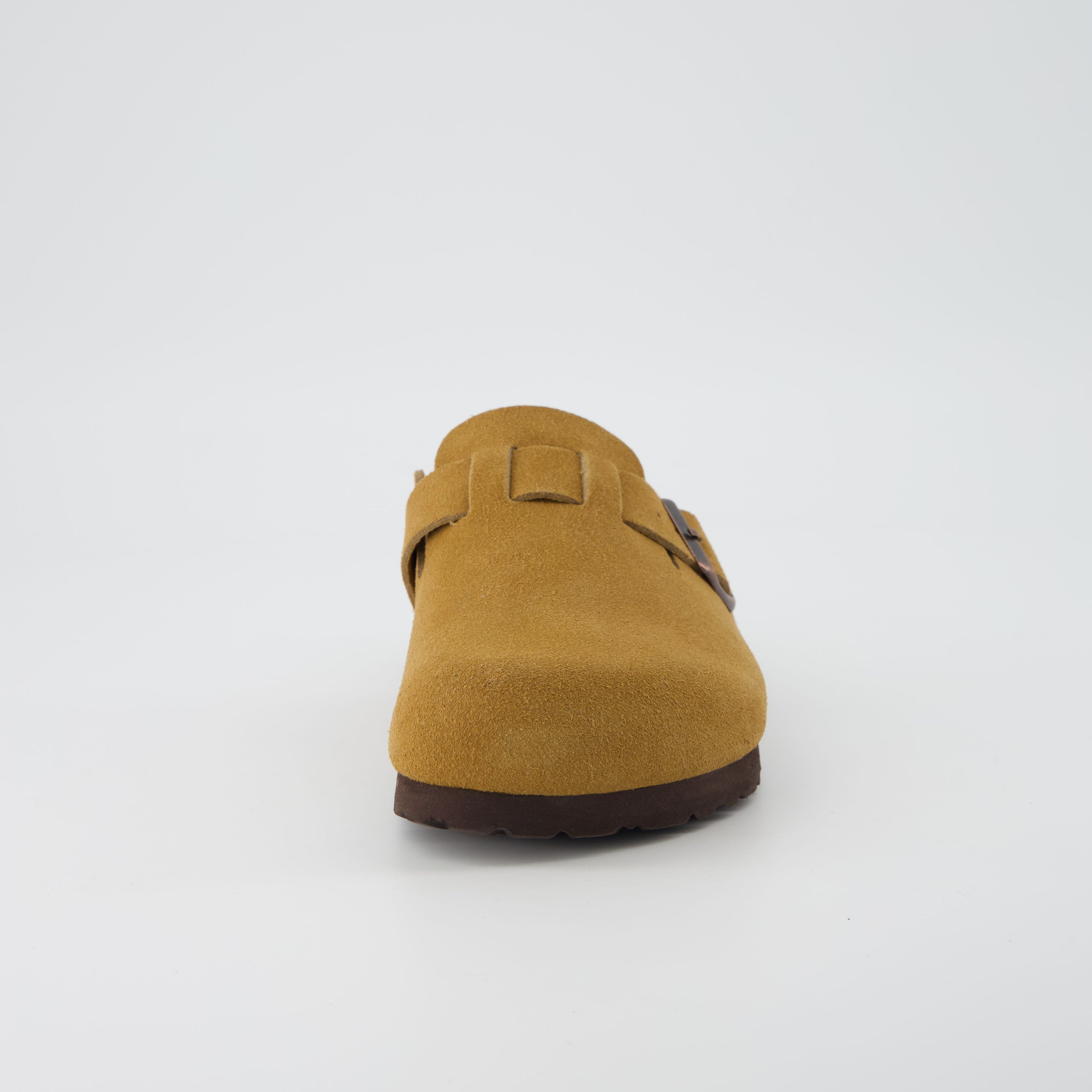 Hana Leather Clog Camel