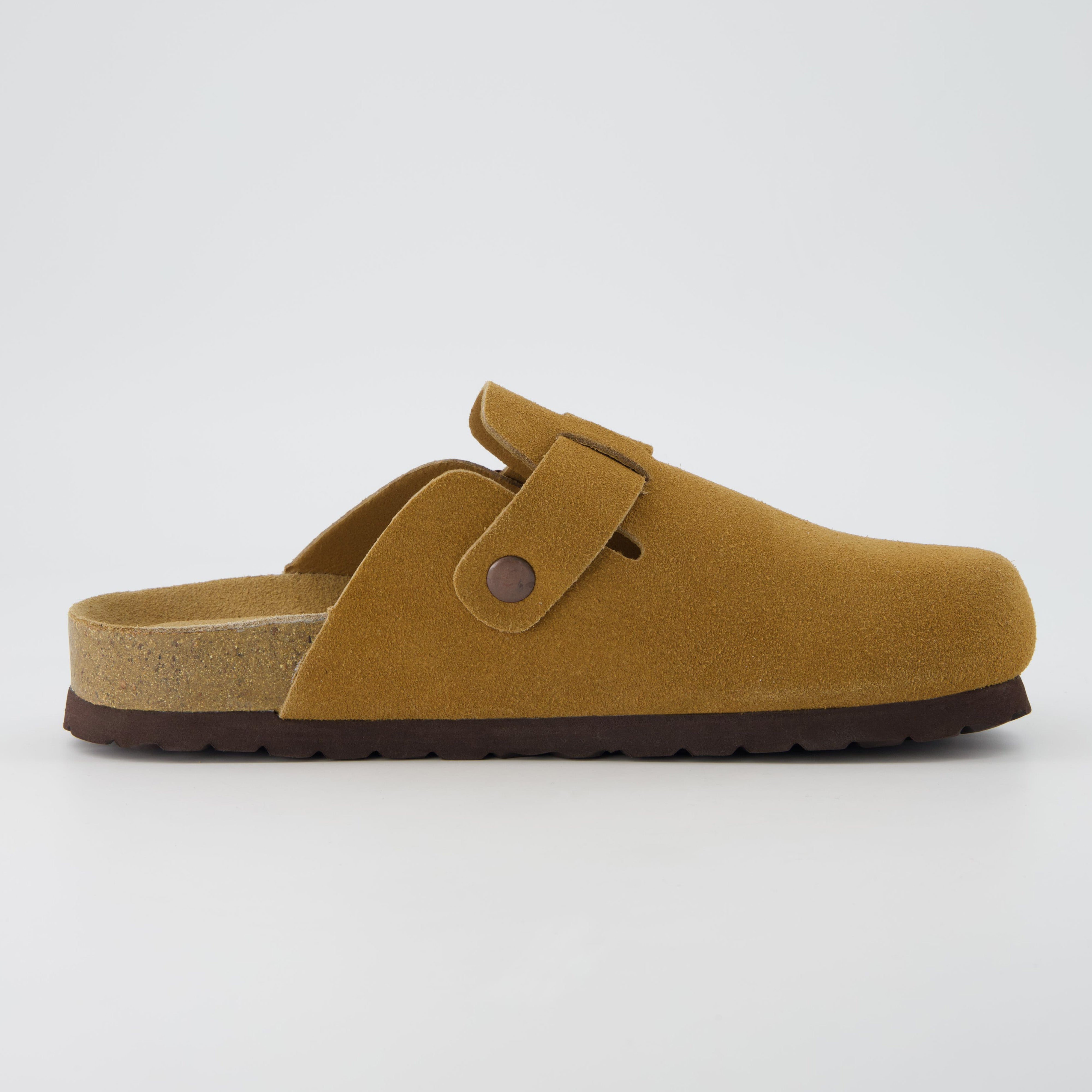 Hana Leather Clog Camel