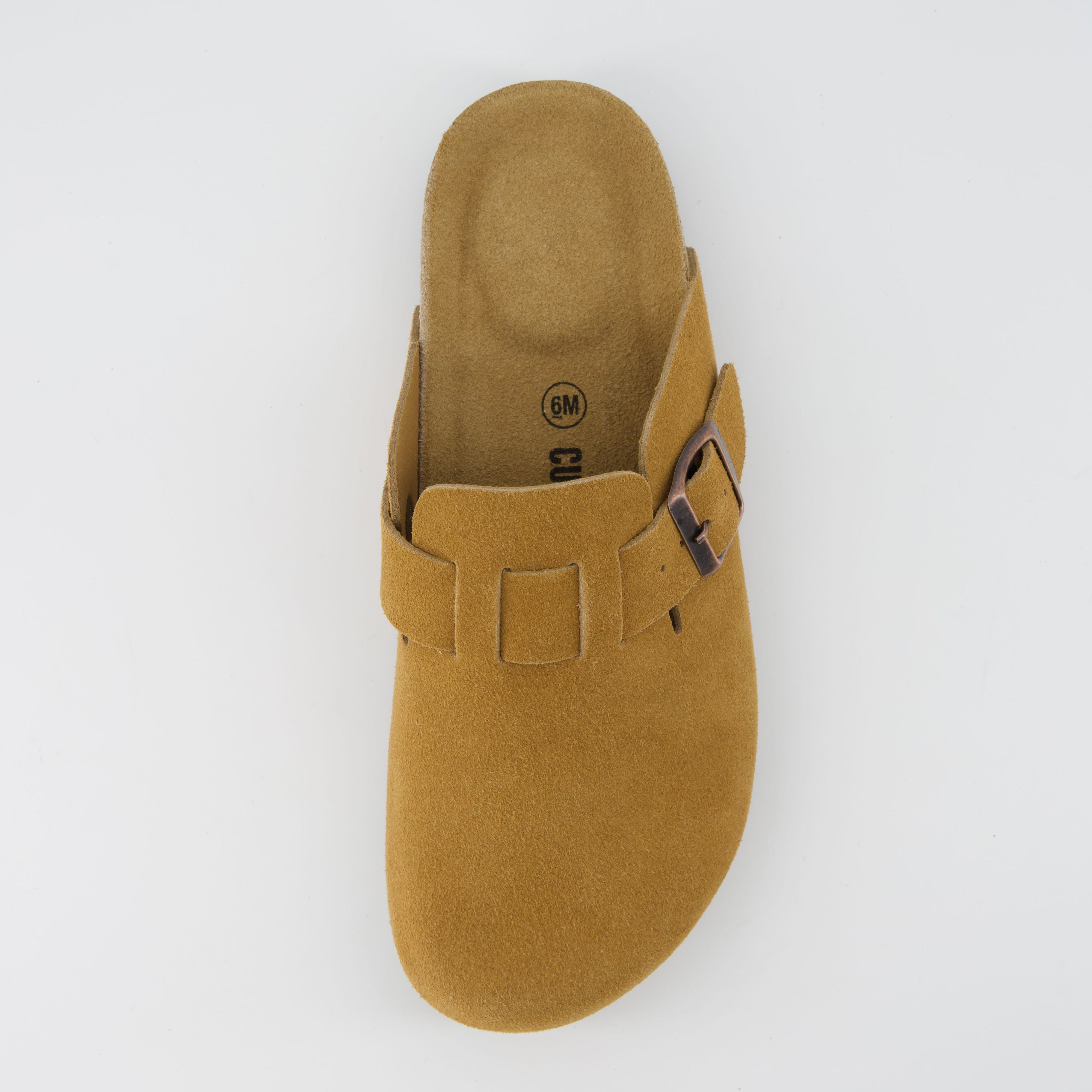 Hana Leather Clog Camel